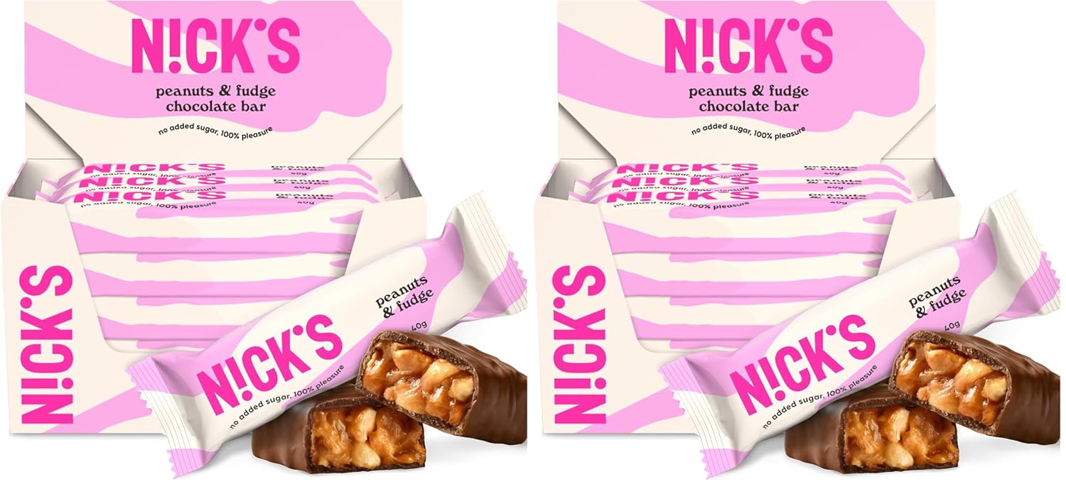 NICKS Keto Riegel Coconut, Schokolade Kokos Snacks, 175 Kalorien, 2 Net carbs, ohne Zuckerzusatz, Glutenfrei, Low carb Süssigkeiten (15x40g)
