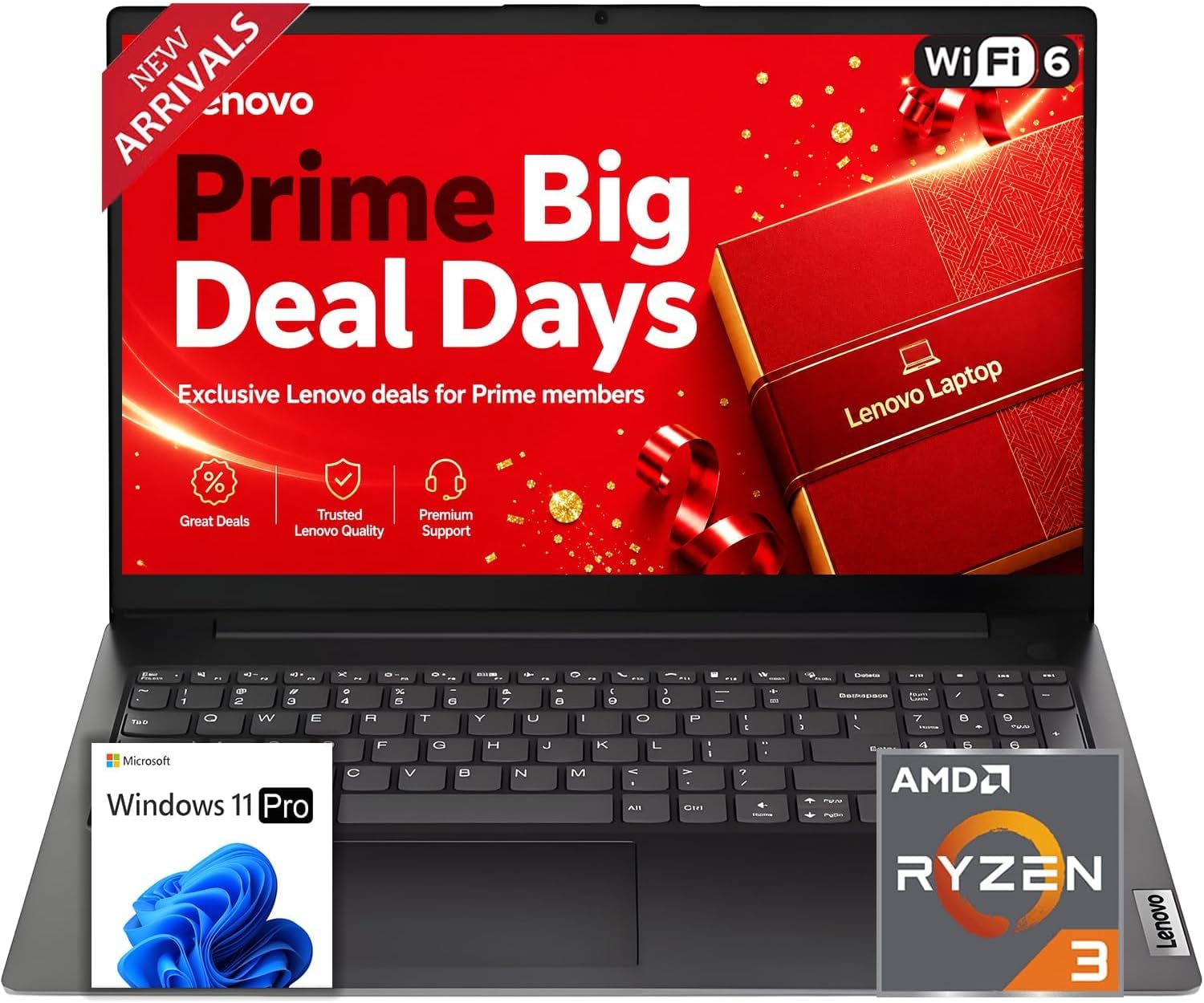 Lenovo New 15.6" FHD Business Laptop(2026-2027 Premium Edition), Powerful AMD Ryzen 3 7320U(Beats i7-1065G7) CPU, 16GB DDR5, 512GB PCIe, 14.5-Hour Battery Life, Windows 11 Pro with MS 365 for Web