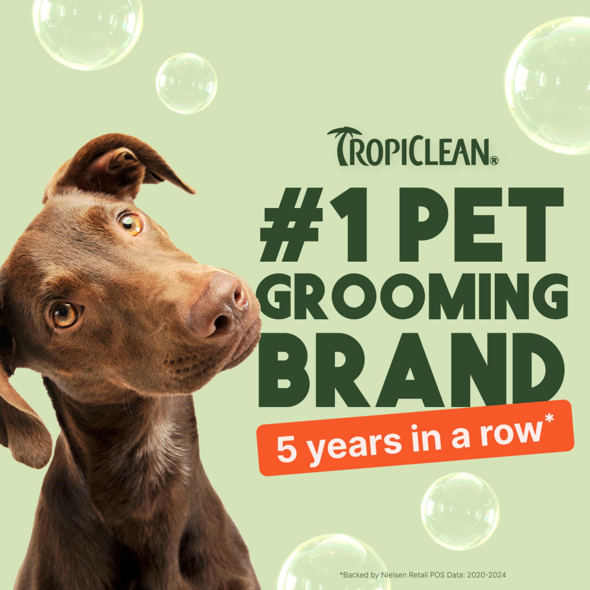 TropiClean Shampoo für Tiere - Med. Juckreizlinderung - Peelt, Befeuchtet & beruhigt trockene, juckende Haut & Fell I Für Hunde & Katzen I Parabens-, Farb- und Seifenfrei - Hafermehl & Teebaum, 3,78 L