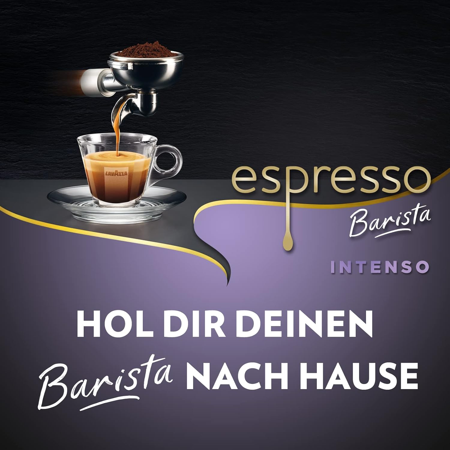 Lavazza, Espresso Barista Intenso, ganze Arabica und Robusta Kaffeebohnen, mit Kakao- und Holzaromen, für einen intensiven Kaffee, Intensität 9/10, mittlere Röstung, 1 kg Packung