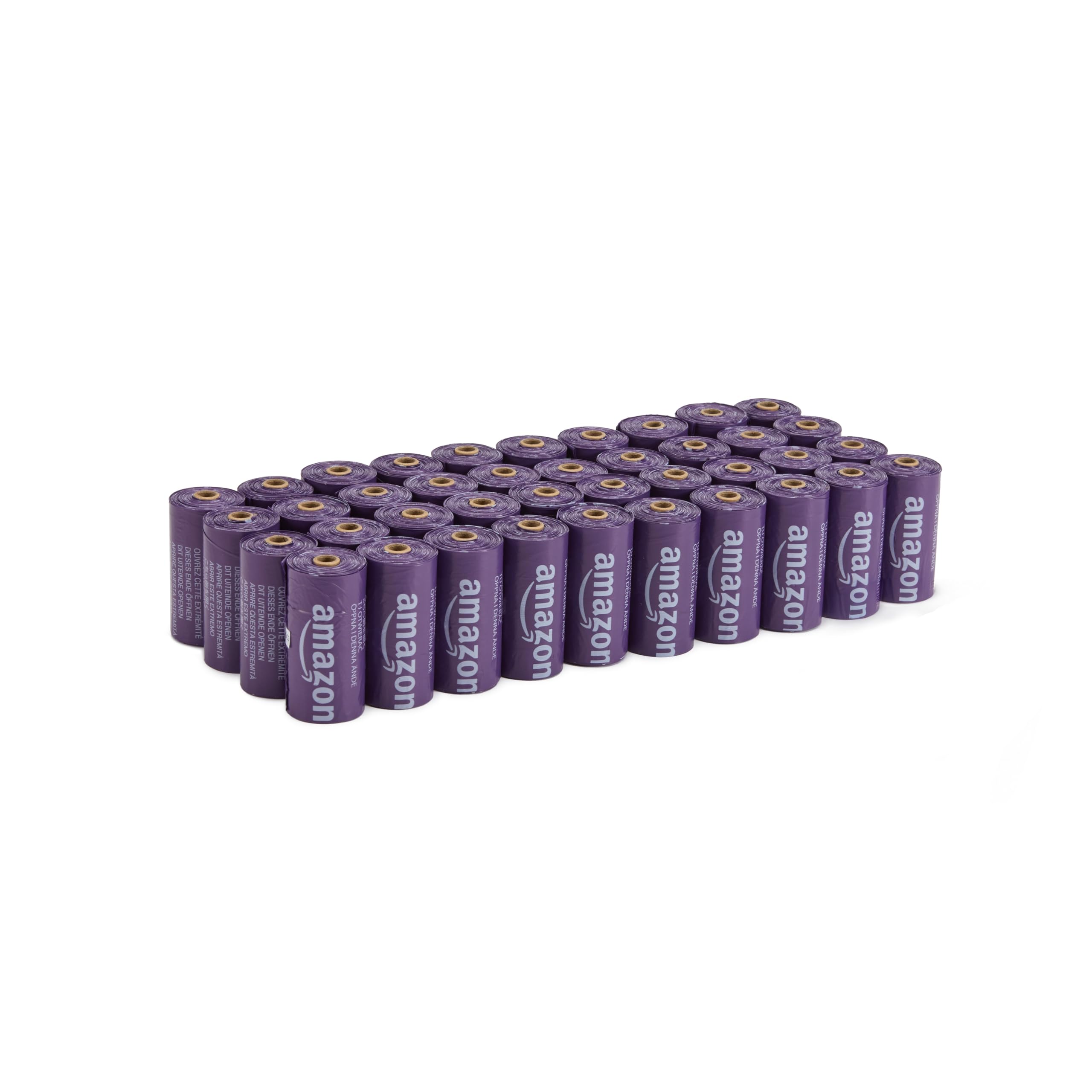 Amazon Basics Hundekotbeutel mit Spender und Leinenclip, Unparfümiert, 300 Beutel (20 Packungen mit je 15 Beuteln), Schwarz