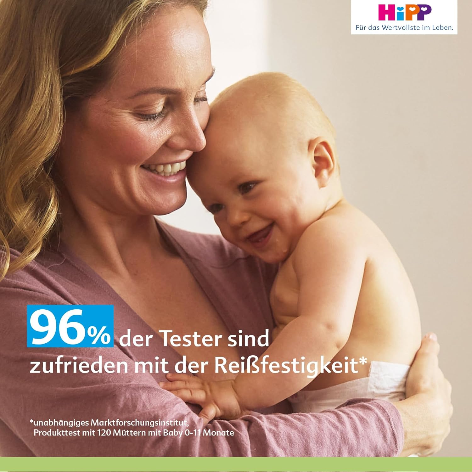 HiPP Soft & Pur Feuchttücher, 864 Stück (18 x 48), hochverträglich, 99,9 % Wasser, ohne Parfum, ideal für trockene, hochsensible Babyhaut, auch bei Neurodermitis-Neigung