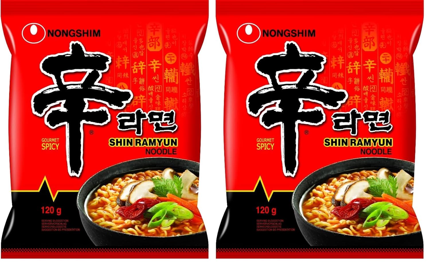 Nongshim - Instant Nudeln Shin Ramyun - Multipack (20 X 120 GR) - Produktdesign kann abweichen