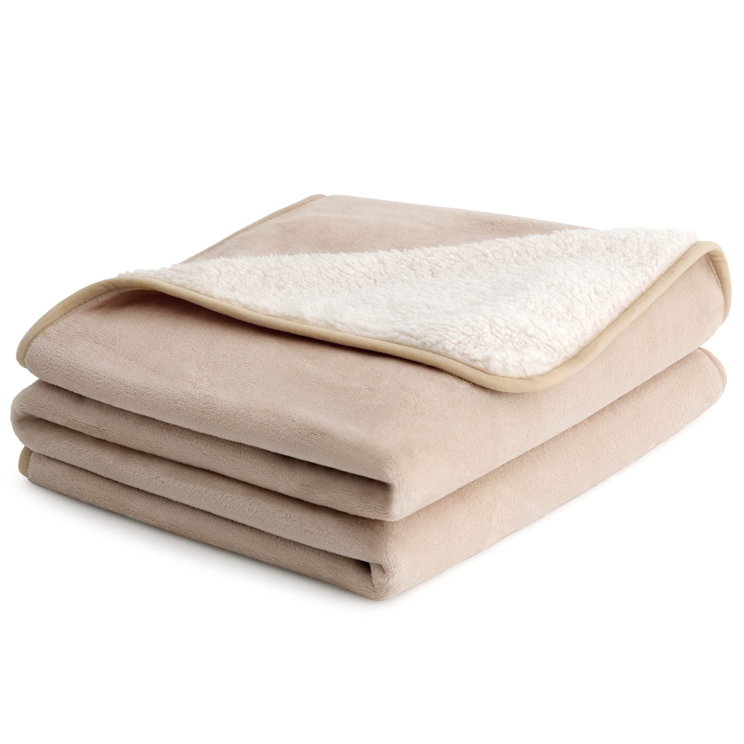 LE SURE wasserdichte Hundedecke mittelgroße Hunde - 100x80cm Hundedecke waschbar, Hundedecke Sofaschutz aus Sherpa Fleece, Katzendecke flauschig und weich, Grau