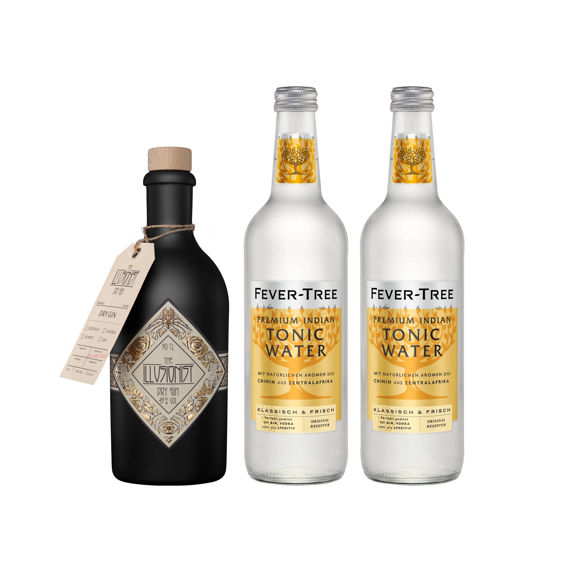 The Illusionist Dry Gin | Der Farbwechsel Gin | 16 Premium Botanicals | Floral & Fruchtig | 45% Vol. | 500ml