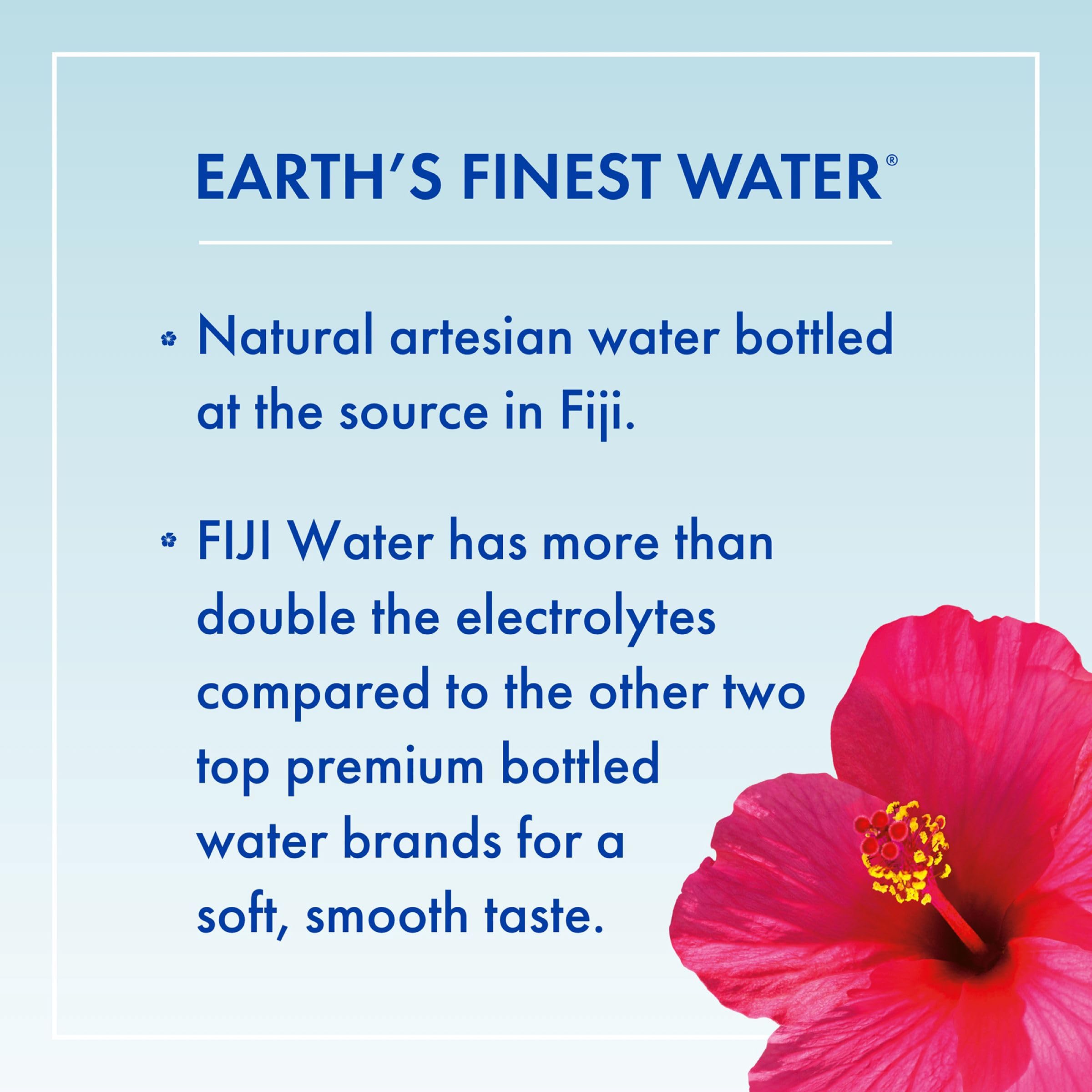 FIJI Water 1000 ml / 1 l, natürliches Quellwasser, 12er Pack (Einweg, 12 x 1000 ml)