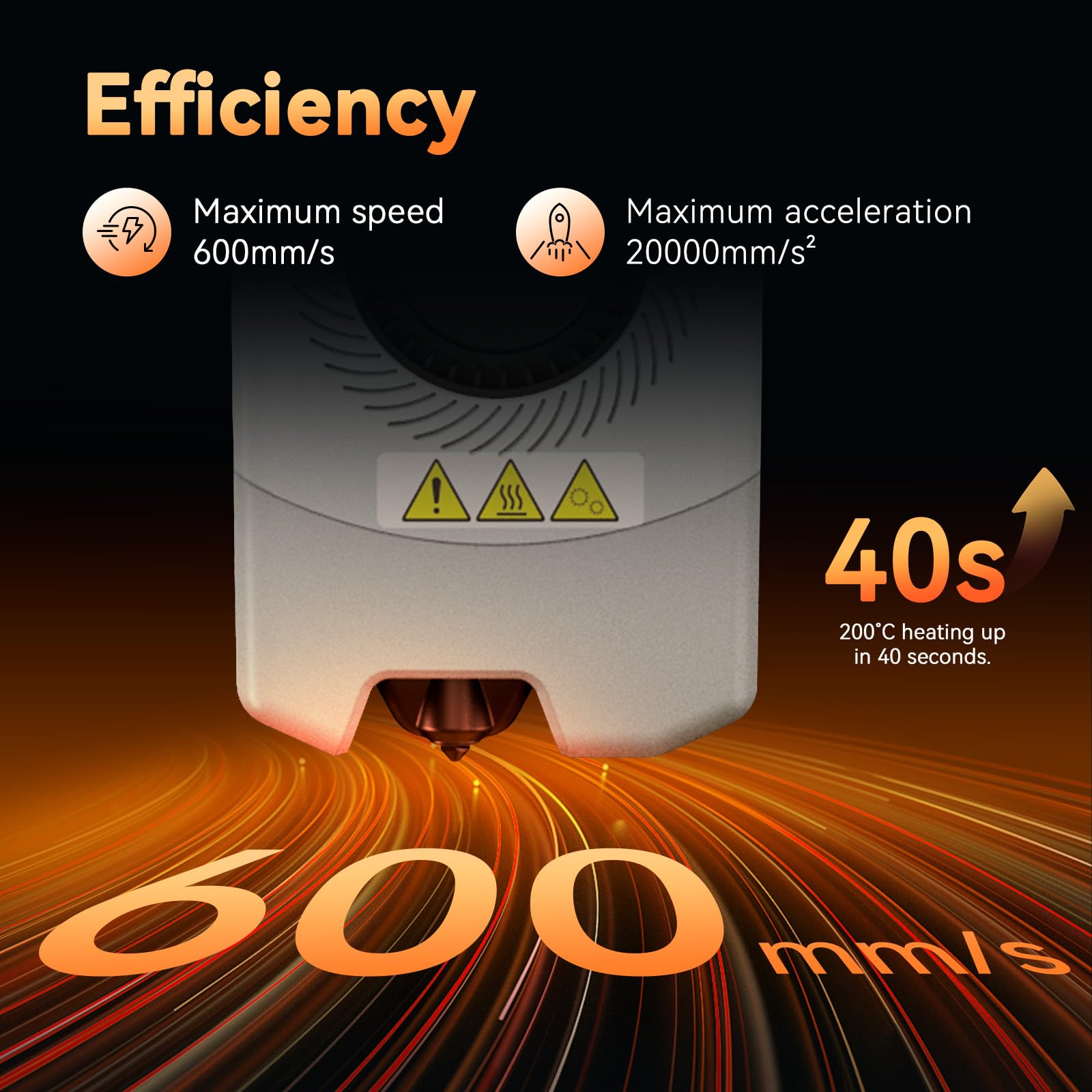 FLASHFORGE Adventurer 5M 3D Printer High Speed Max 600mm/s with Auto Leveling, 3-Second Nozzle Change, 220×220×220mm Printing, 280°C Direct Drive for Kids/Beginners/Home