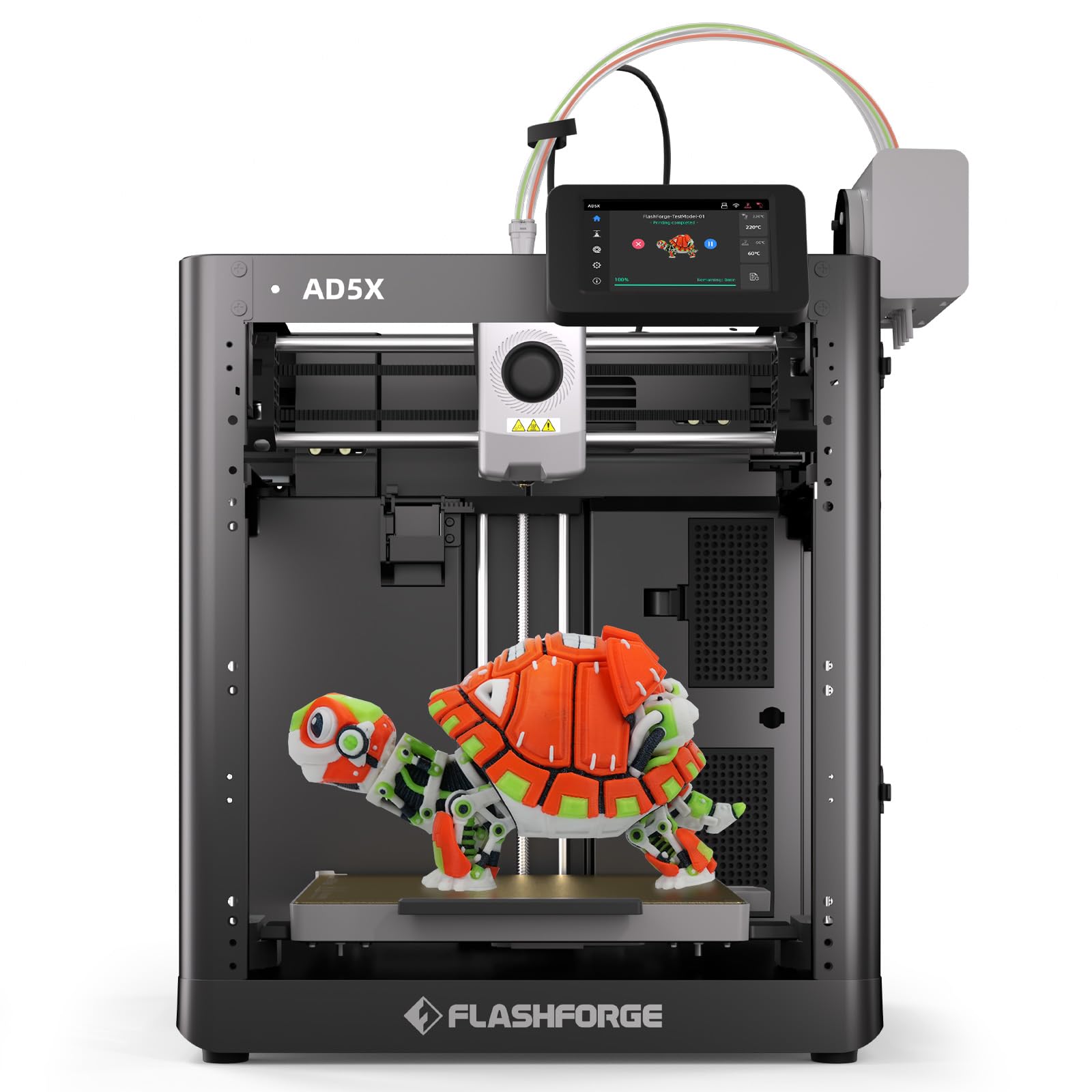 FLASHFORGE Adventurer 5M 3D Printer High Speed Max 600mm/s with Auto Leveling, 3-Second Nozzle Change, 220×220×220mm Printing, 280°C Direct Drive for Kids/Beginners/Home
