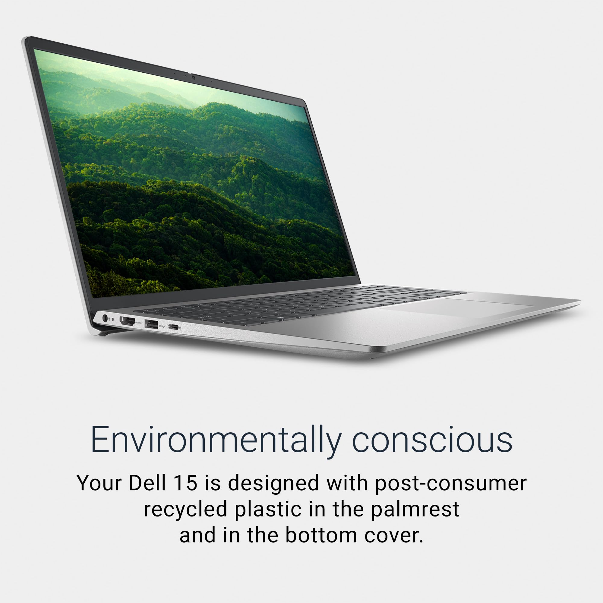 Dell 15 Laptop DC15250-15.6-inch FHD 120Hz Display, Intel Core 3 Processor 100U, 8GB DDR4 RAM, 512GB SSD, Intel UHD Graphics, Windows 11 Home, Onsite Service - Carbon Black