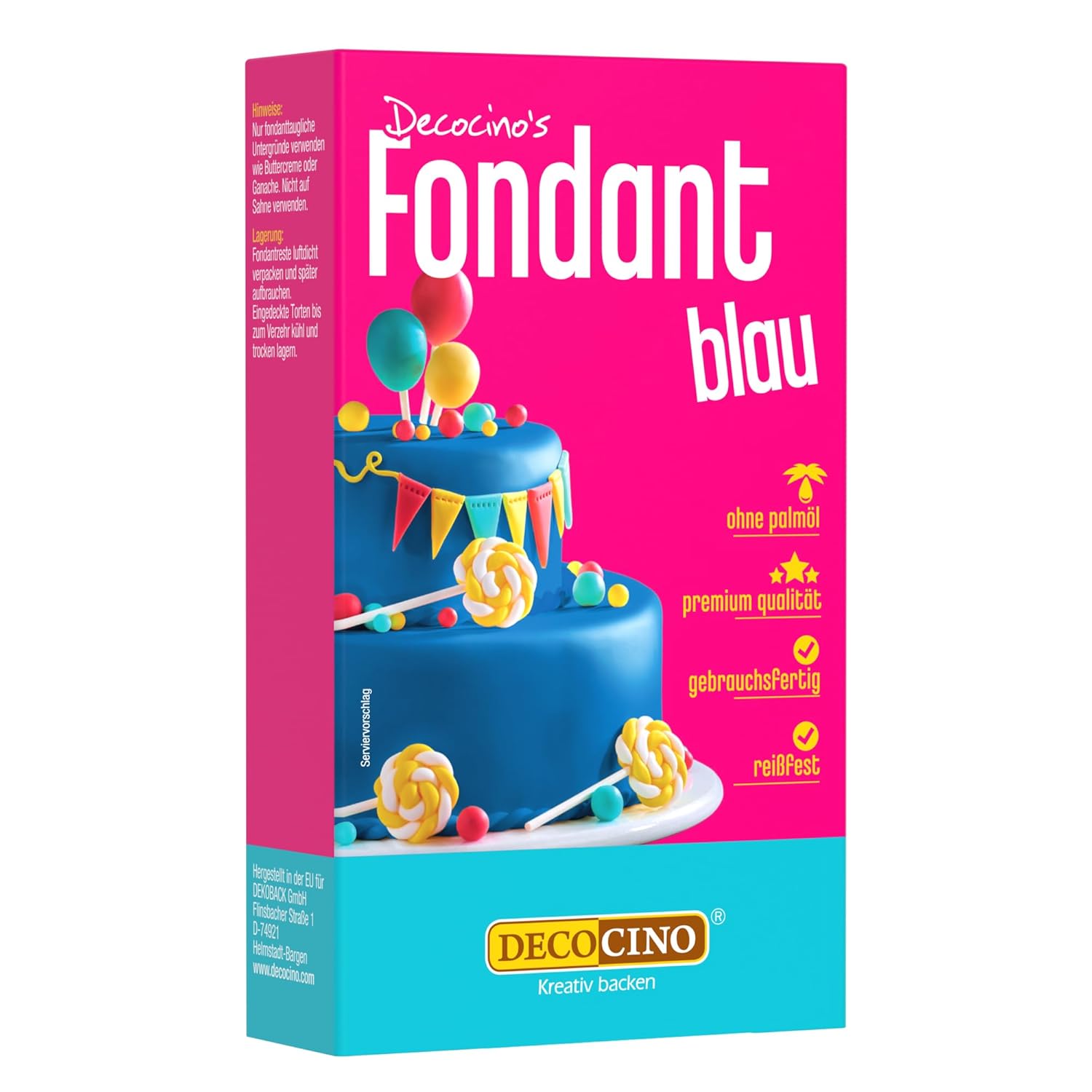 Decocino Fondant, Weiss, 250 g (1er Pack)