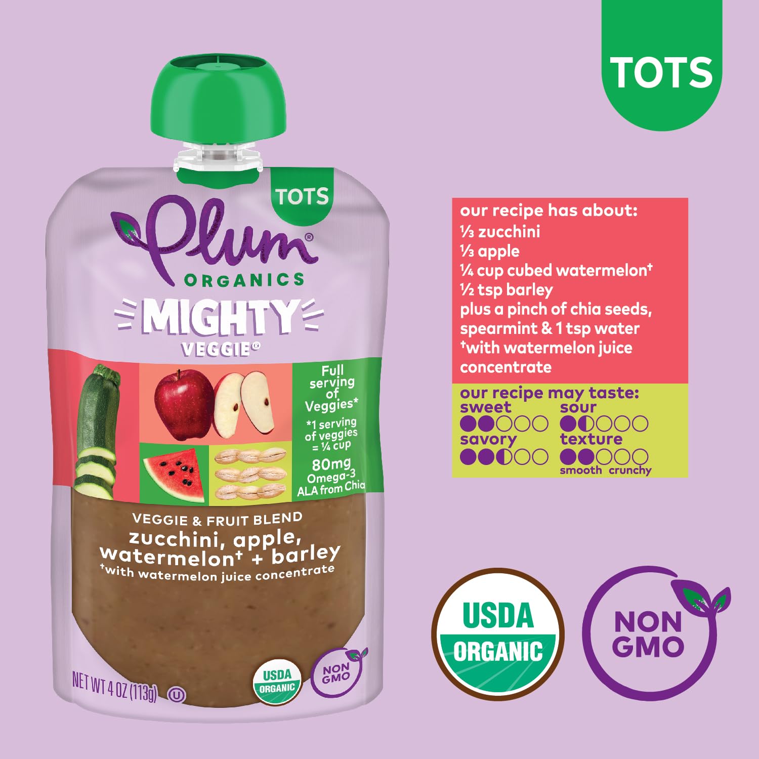 Plum Organics Variety Pack, 12+ Months – Toddler’s Flavor Expedition – Mighty Builder Organic Fruit & Veggie Pouches – 4 oz Pouch, Pack of 18 (Amazon Exclusive)