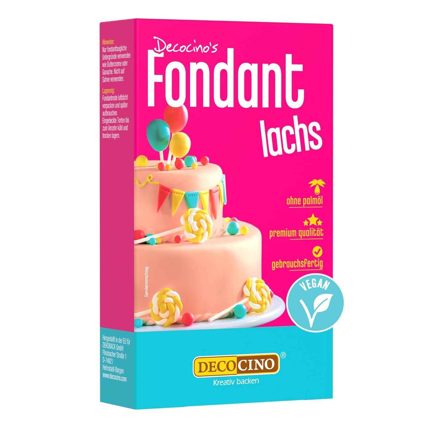 Decocino Fondant, Weiss, 250 g (1er Pack)