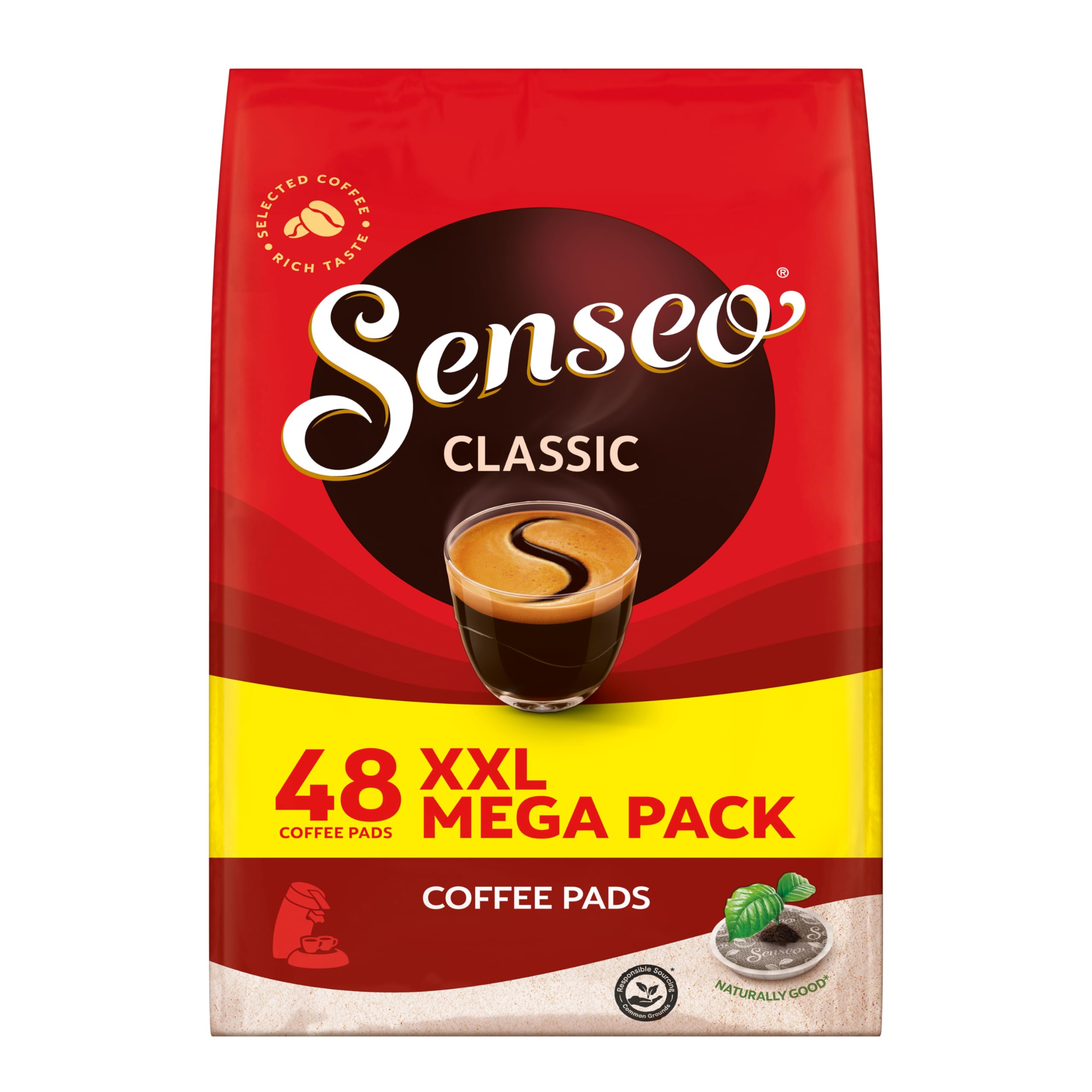 Senseo Pads Classic, Vorratspackung, 5 x 32 Getränke, 160 Kaffeepads