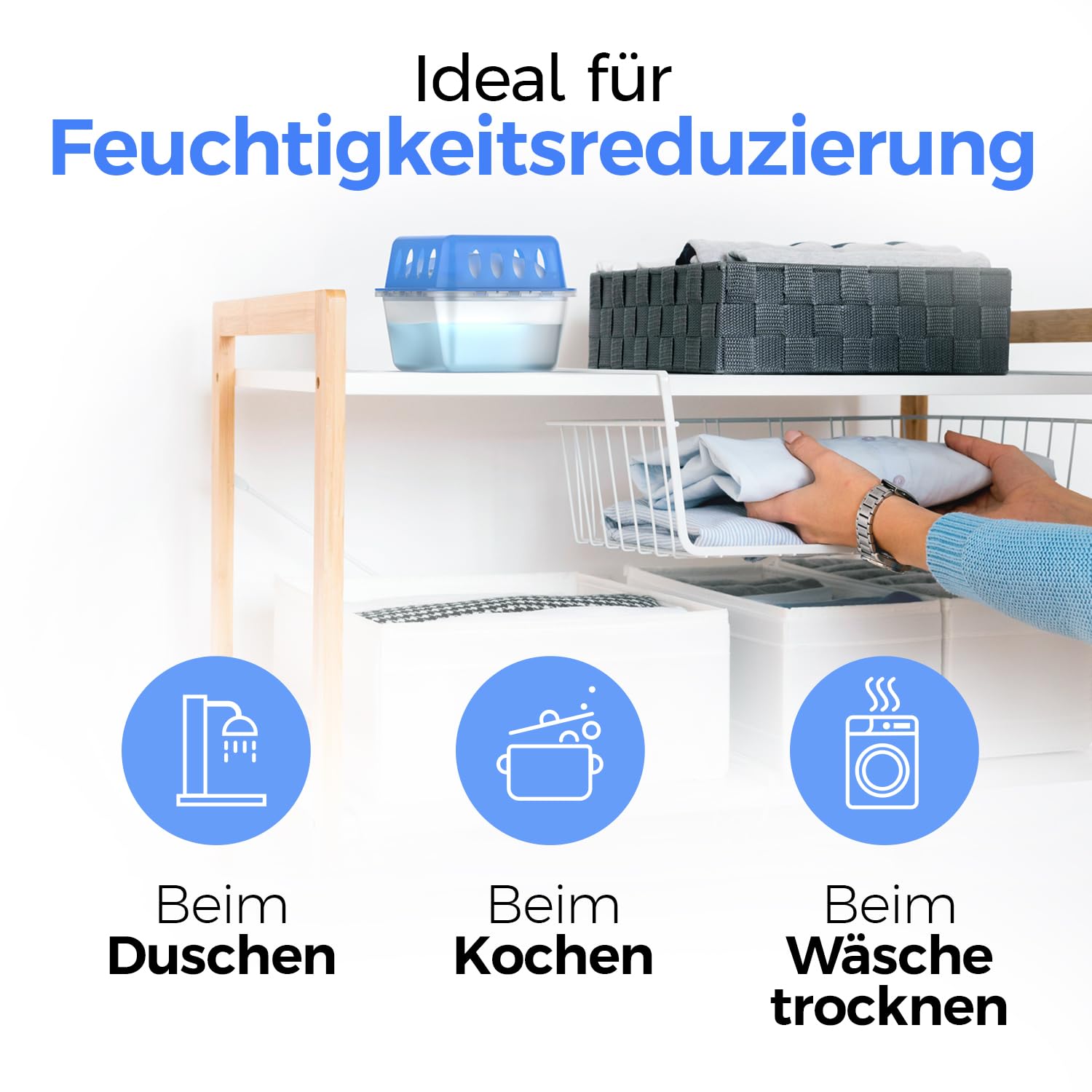 Idelia® 10x Luftentfeuchter Granulat 400g (Sparvorteils 10er Set Luftentfeuchter Nachfüllpack's) I Entfeuchter Nachfüllpack (Schimmel- und Geruchsschutz)