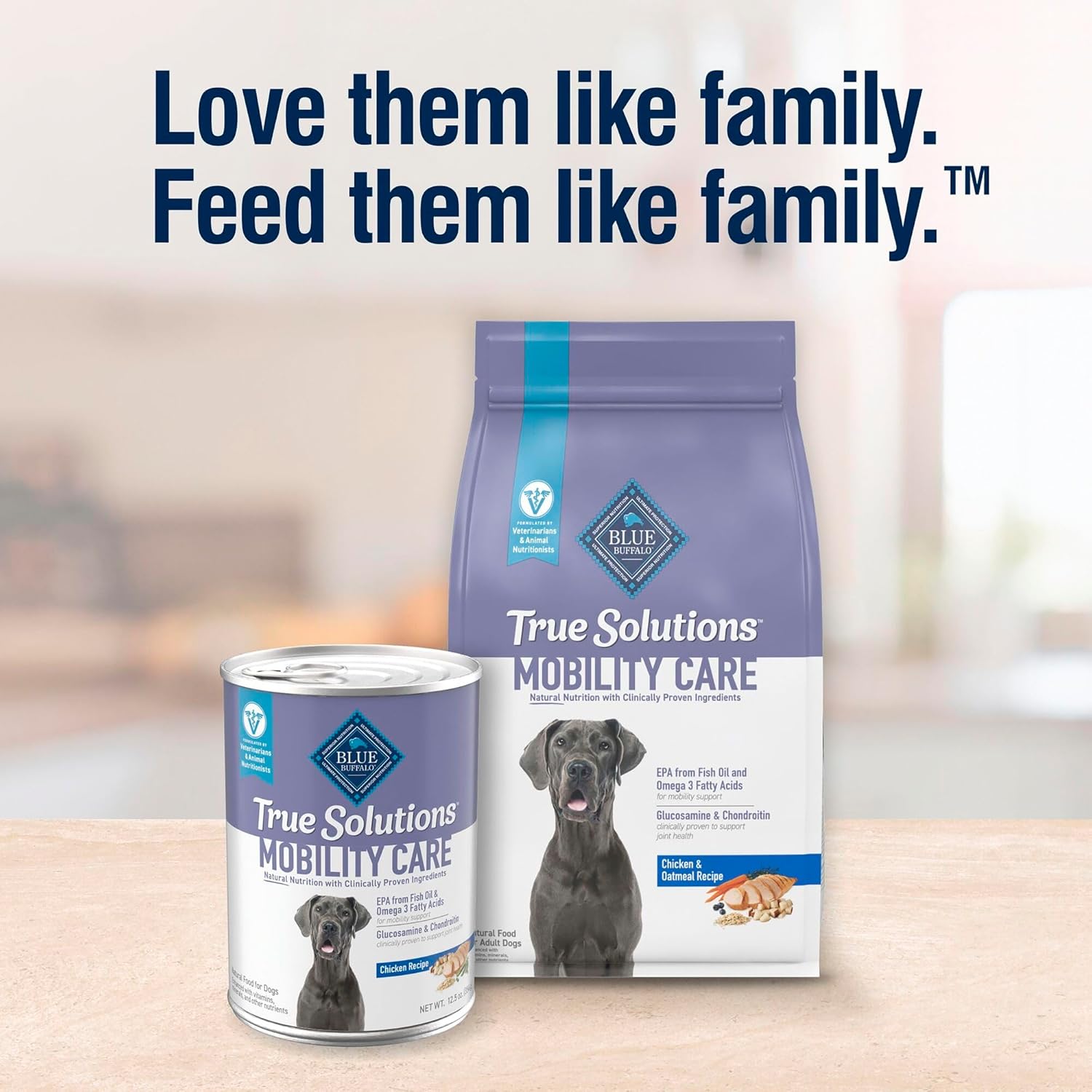Blue Buffalo True Solutions Mobility Care Natural Dry Dog Food for Adult Dogs, Chicken, 24-lb. Bag