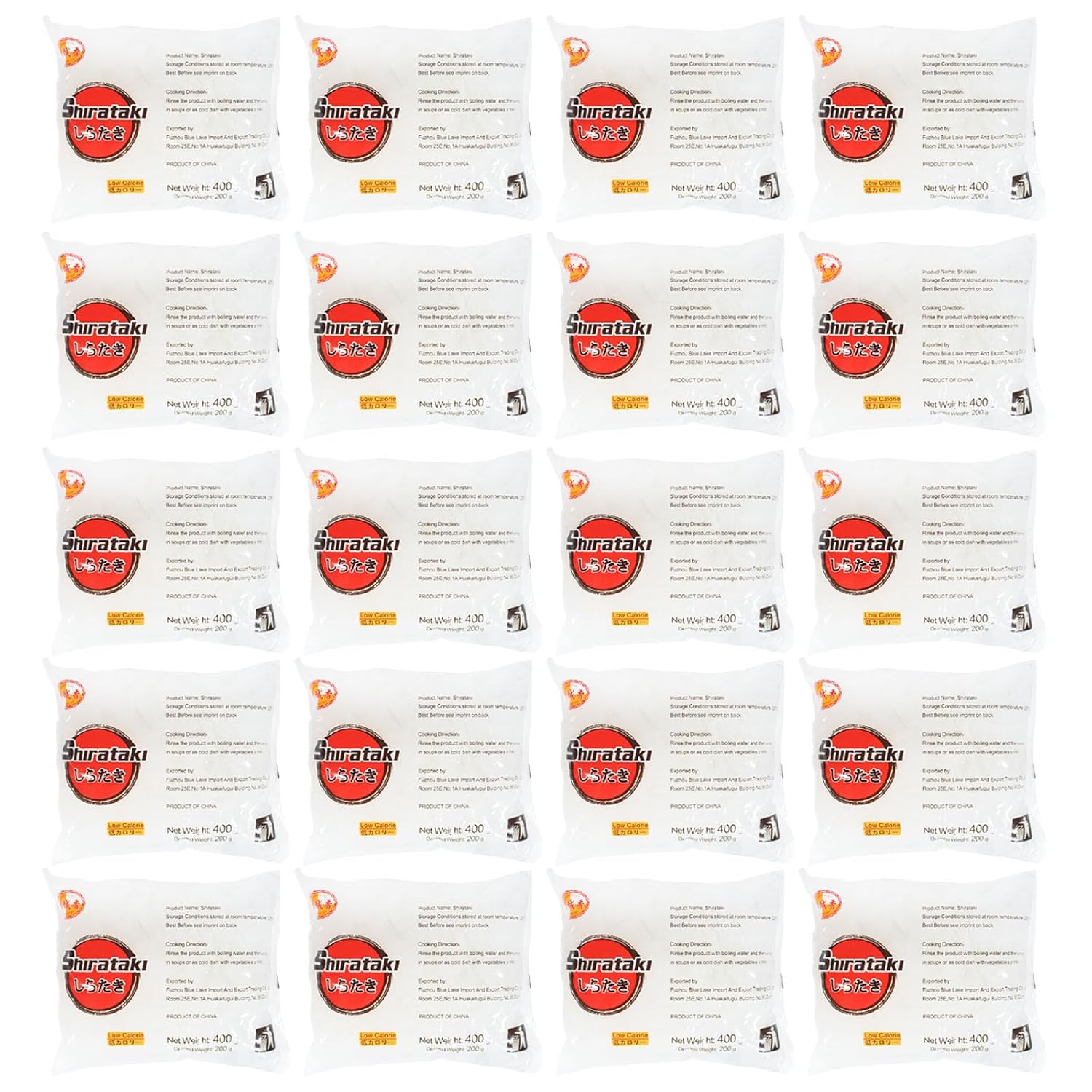 City Aroma - Shirataki breit - Konjak Tagliatelle - 20er Pack (20 x 400g/ATG 200g) - 1 Karton
