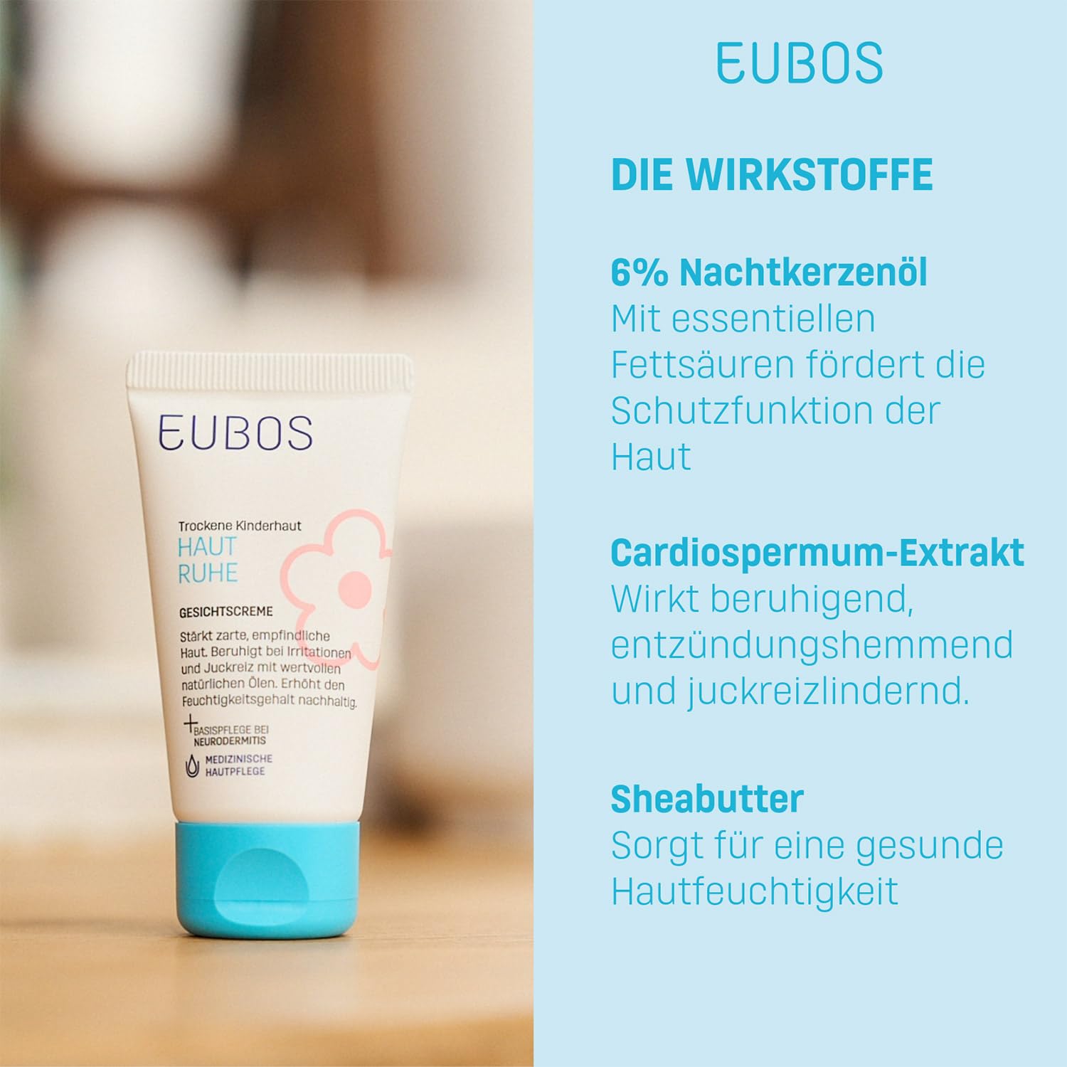 EUBOS Kinder Haut Ruhe Lotion, 125 ml Lotion
