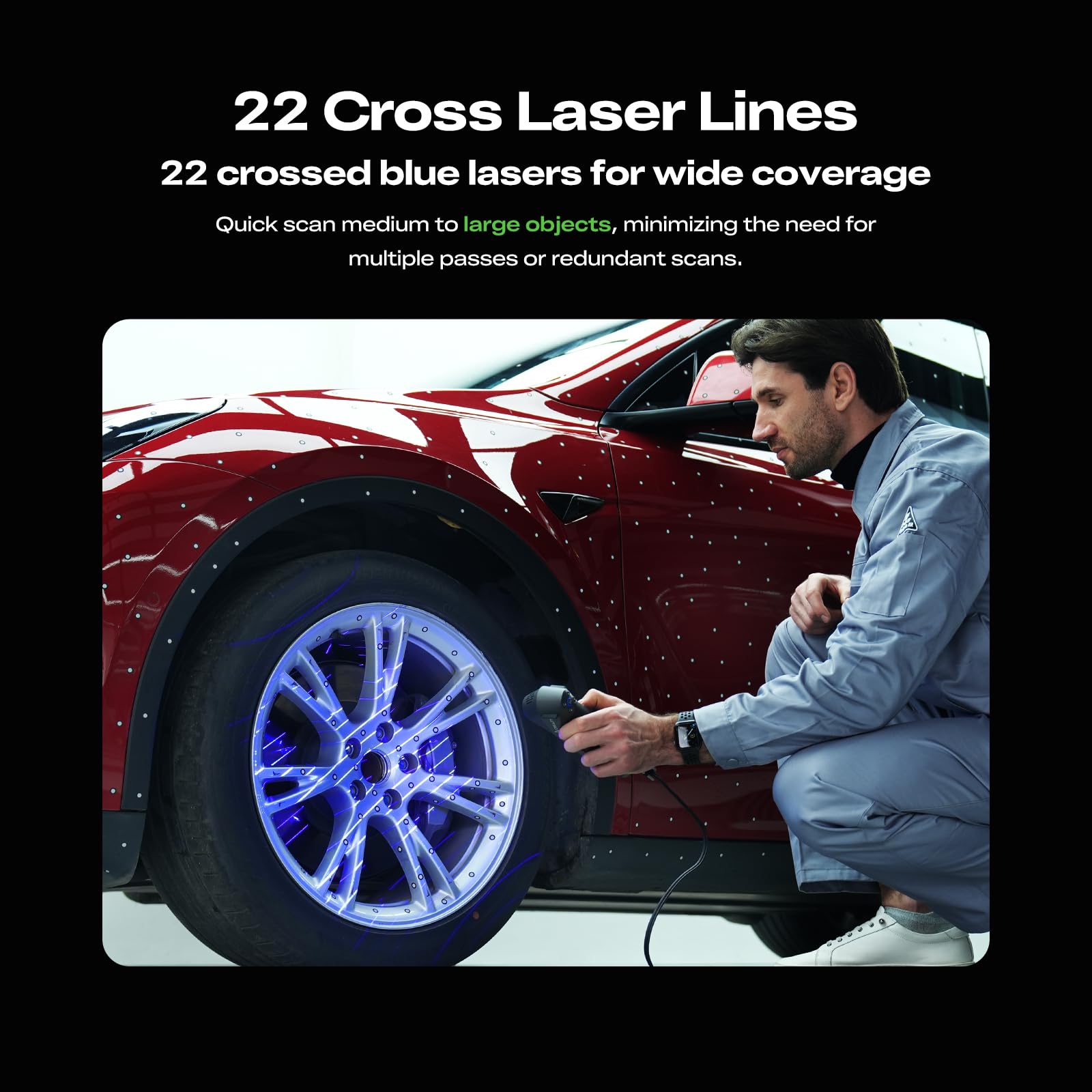 Creality CR-Scan Ferret Pro 3D Scanner for 3D Printing, Upgrade Wireless Handheld Scanner with WiFi 6 Bridge, Anti-Shake Tracking, 30FPS Fast Full Color Scan, 0.1mm Accuracy for iOS/Android & PC