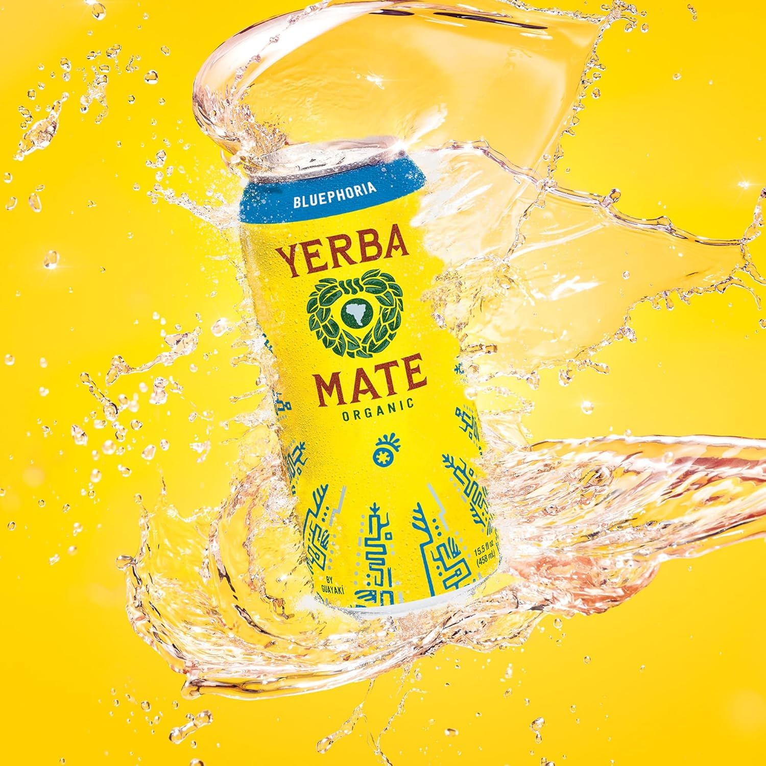 Yerba Madre Organic Yerba Mate, Enlighten Mint, 150mg Natural Caffeine, Energy Drink Alternative, No Jitters or Crash, 15.5 Oz Cans (Pack of 12)
