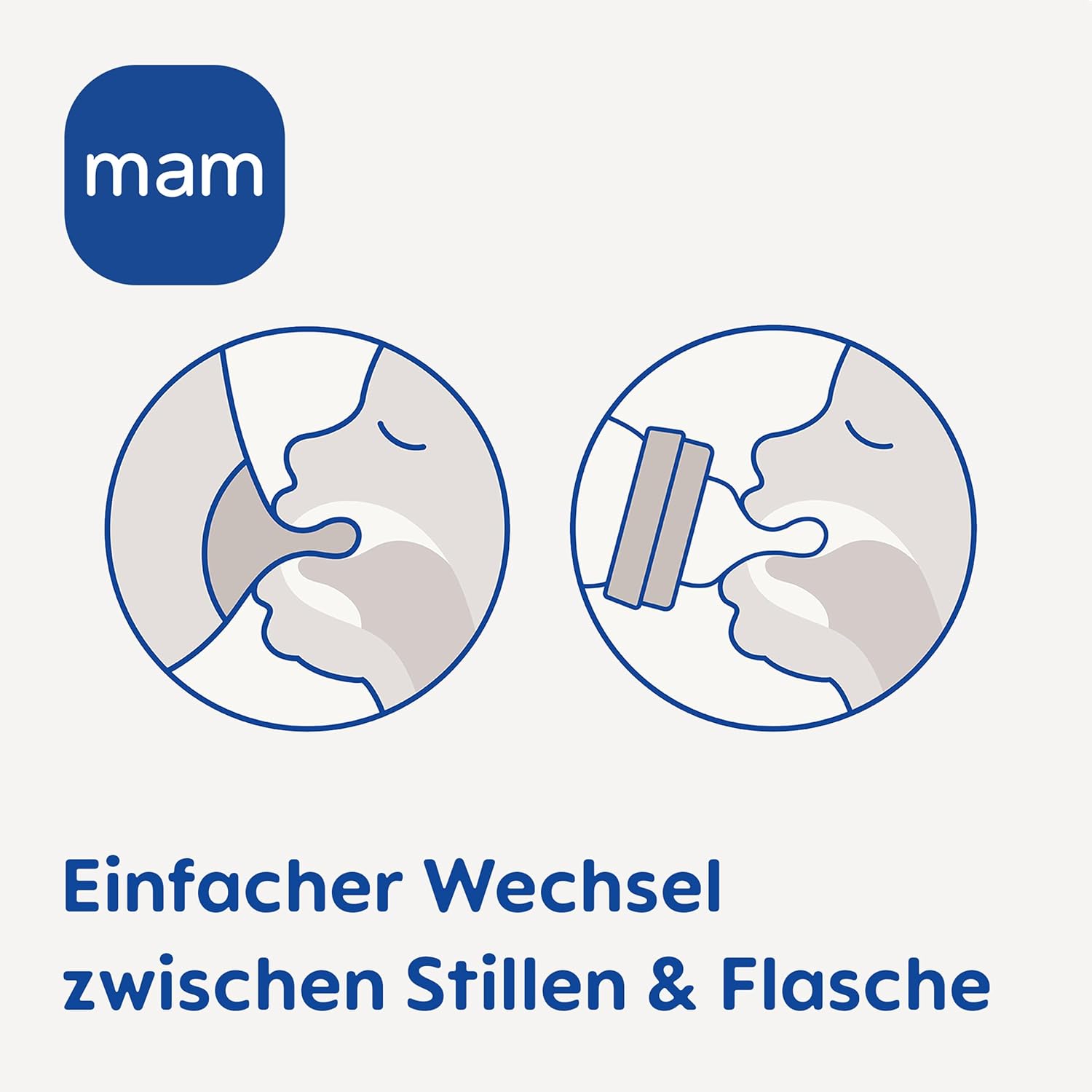 MAM Sauger Größe 1 im Doppelpack, Flaschensauger (Durchflussrate langsam), weicher Trinksauger passend für Flaschen/Trainer, ab der Geburt