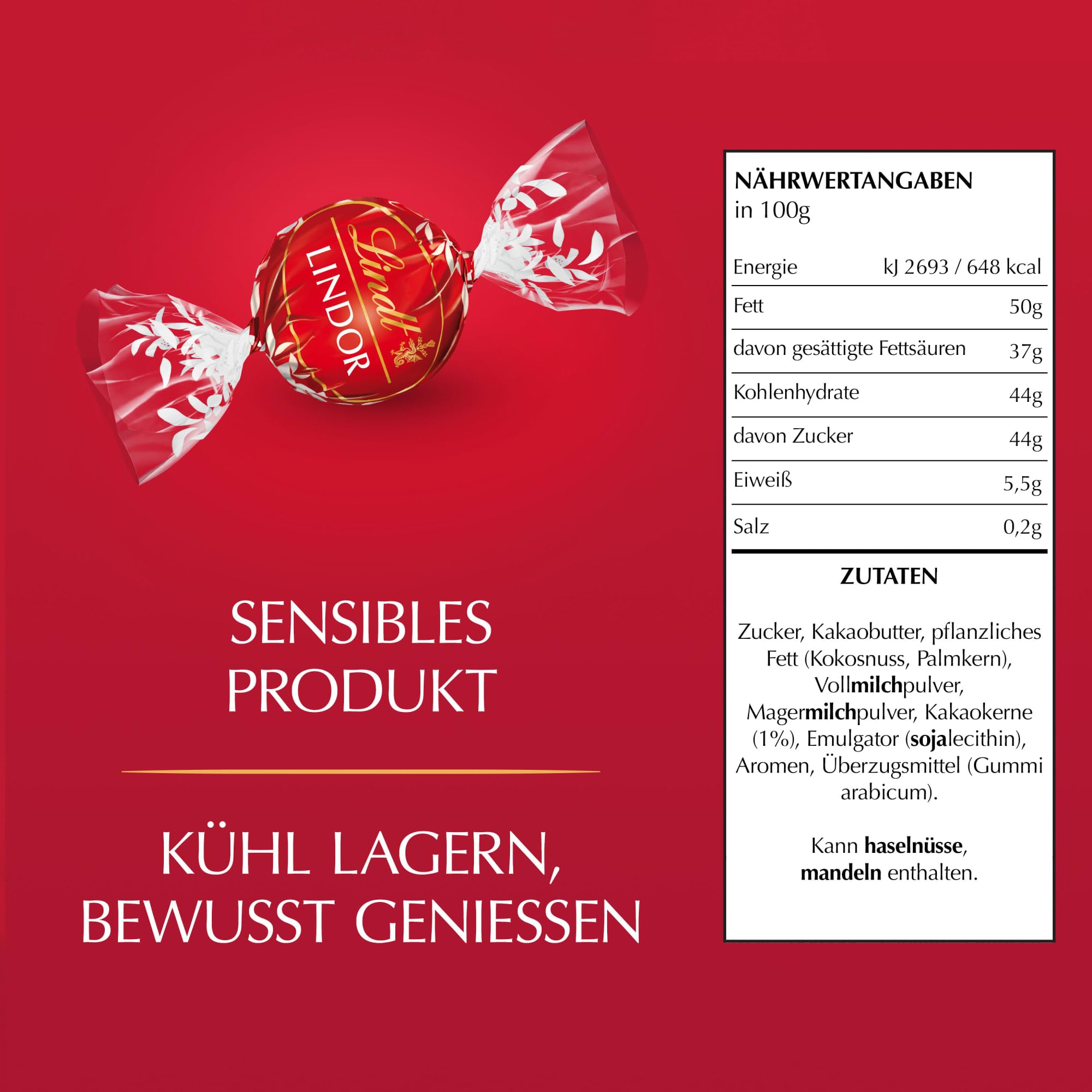Lindt LINDOR Schokoladen Kugeln Extra Dunkel | ca. 80 Kugeln Edelbitterschokolade feinherb | dunkle Schokolade mit 70% Kakao | Großpackung, Pralinen-Geschenk | 1kg (1er Pack)