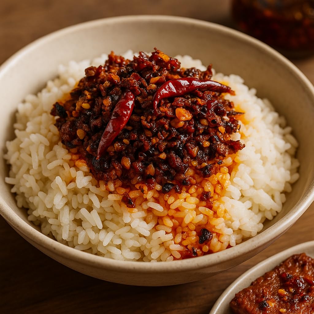 Lao Gan Ma Crispy Chili in Oil 2er Set (2x210g) - Knusprige Chilis in Öl – Doppelpack zusammengestellt durch Pikaflor