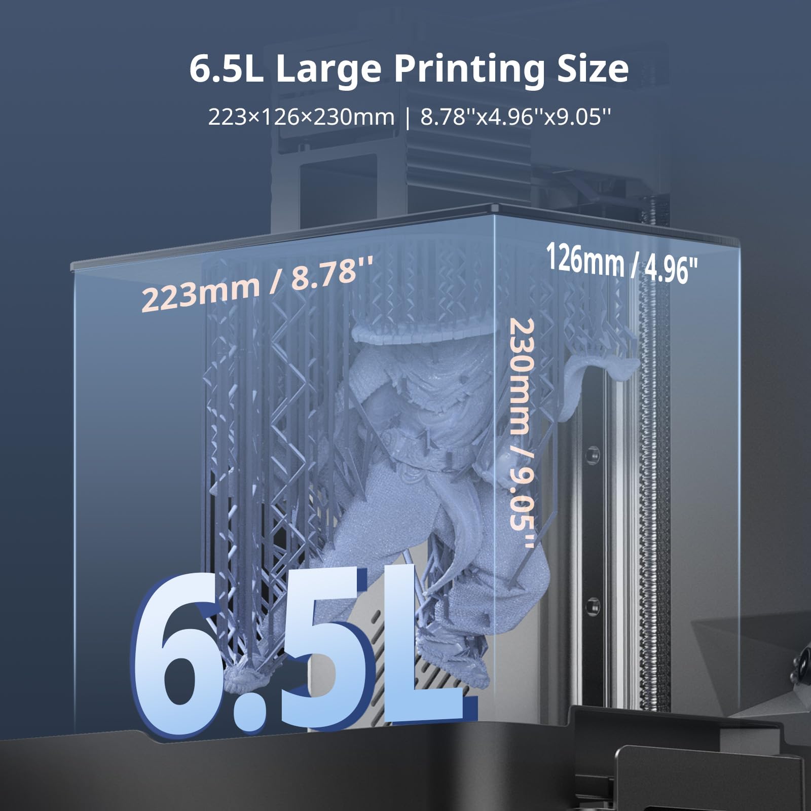 ANYCUBIC Resin 3D Printer, Photon Mono M7 MAX 13.6-inch 7K Mono LCD, High Precision, Temperature Control, Efficient Productivity, Large Printing Size of 11.73 x 6.46 x 11.81 Inch