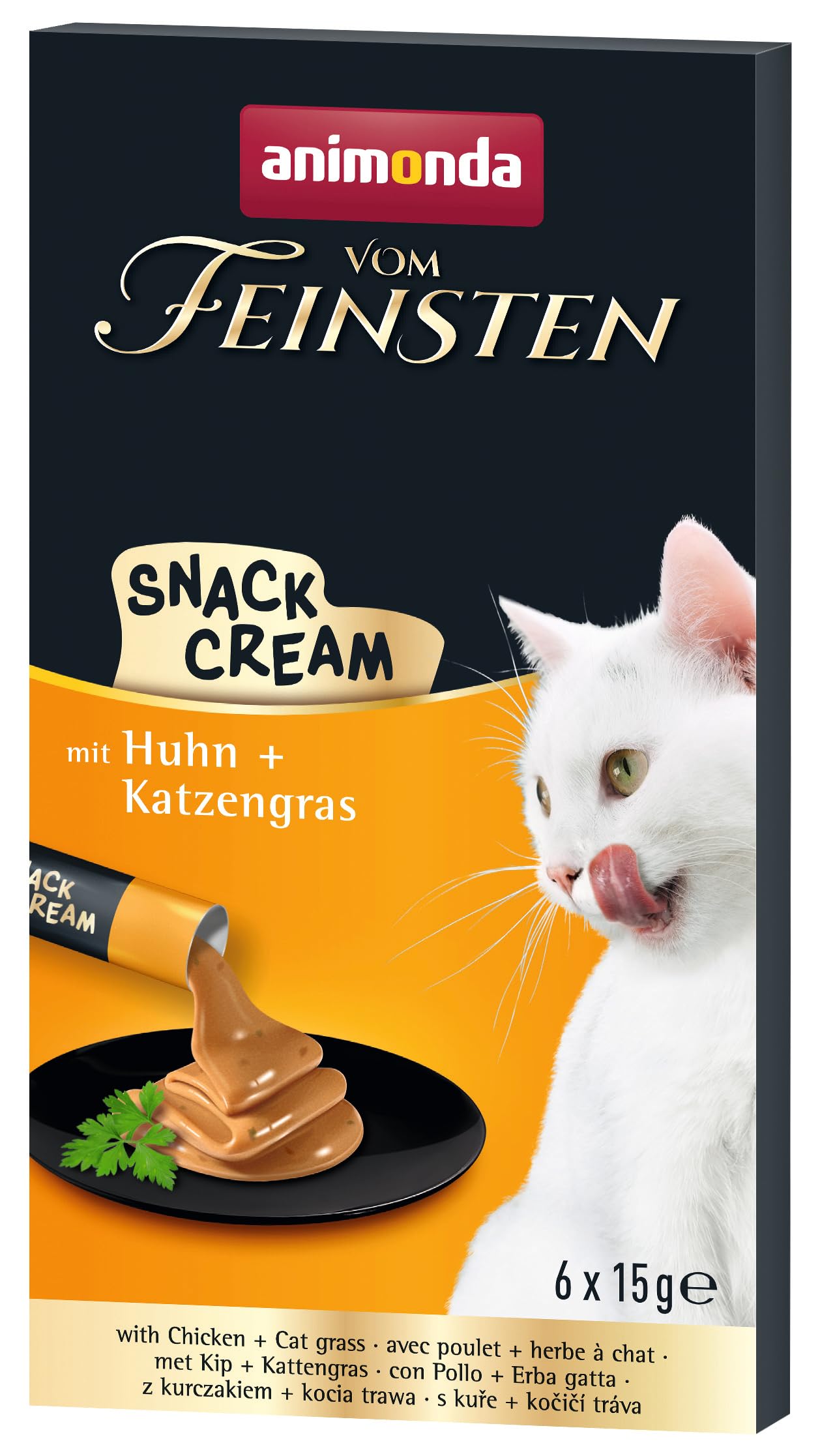animonda Vom Feinsten Adult Filet Kreationen (18 x 50 g), Nassfutter für ausgewachsene Katzen, Katzenfutter mit Filets in delikater Sauce, Katzennassfutter ohne Getreide und Zucker