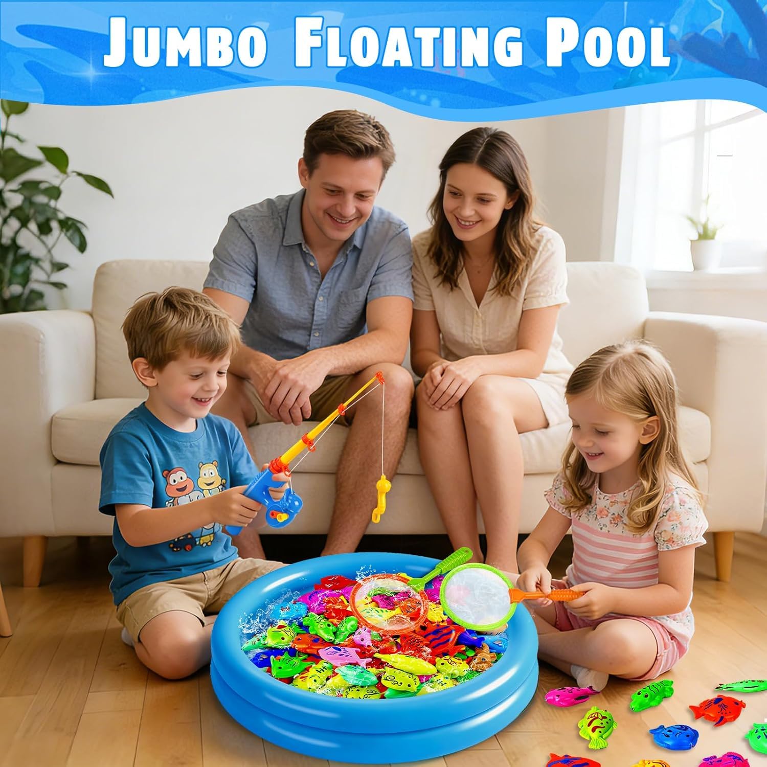 30 Pcs. Angelspiel Magnetisch Wasserspielzeug Kinder Outdoor Pool Spielzeug Kinder ab 3 4 5 Jahre Badewannenspielzeug Badespielzeug Gartenspielzeug für Kinderpool/Planschbecken/Strand