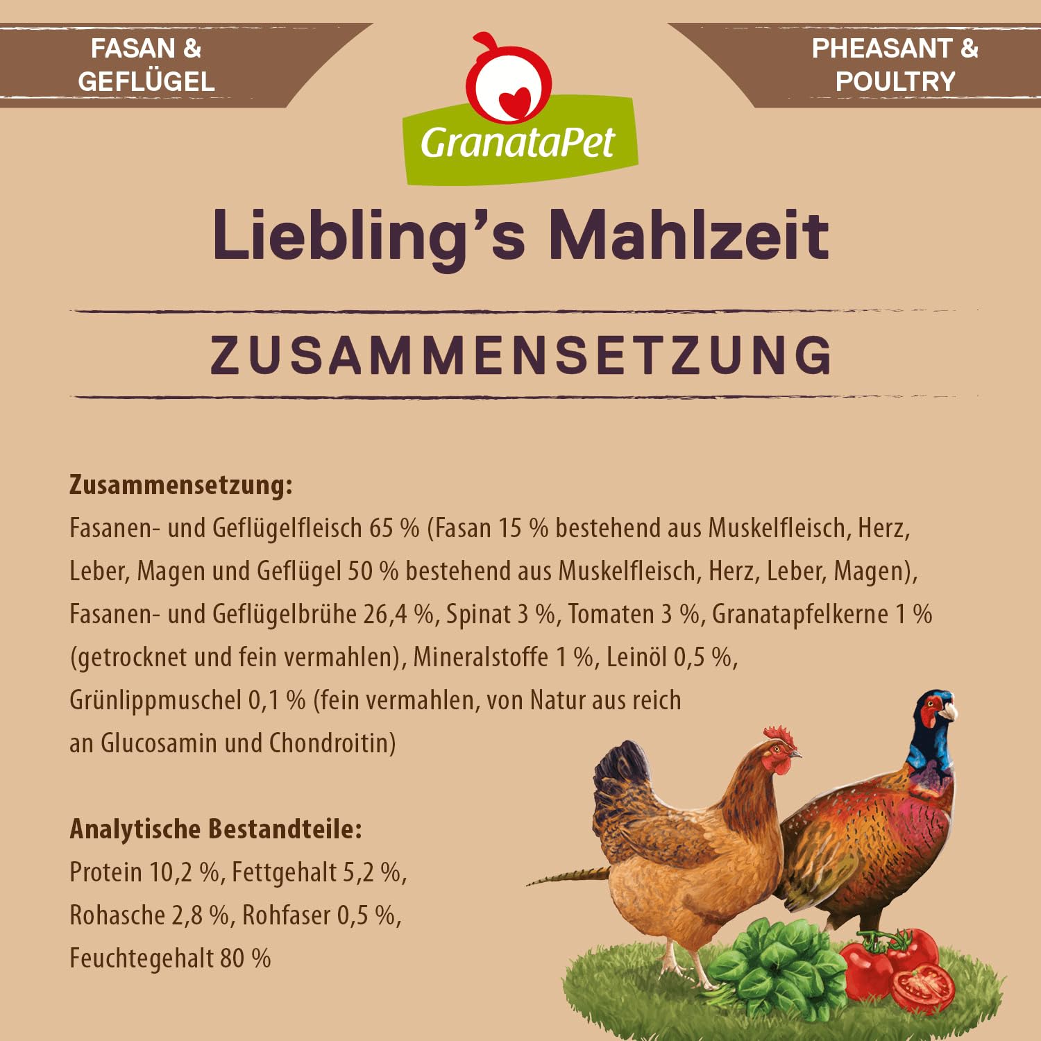 GranataPet Liebling's Mahlzeit Multipack 2, Nassfutter für Hunde im Probierpaket, Alleinfuttermittel ohne Getreide, Hundefutter mit hohem Fleischanteil & hochwertigen Ölen, 6 x 800 g