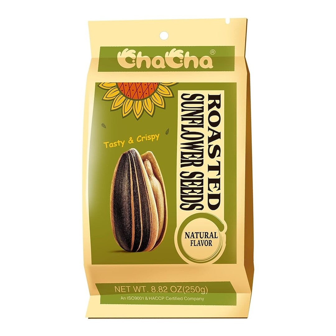 Chacha Sunflower Roasted and Salted Seeds (All Natural) 250g X 18 bags