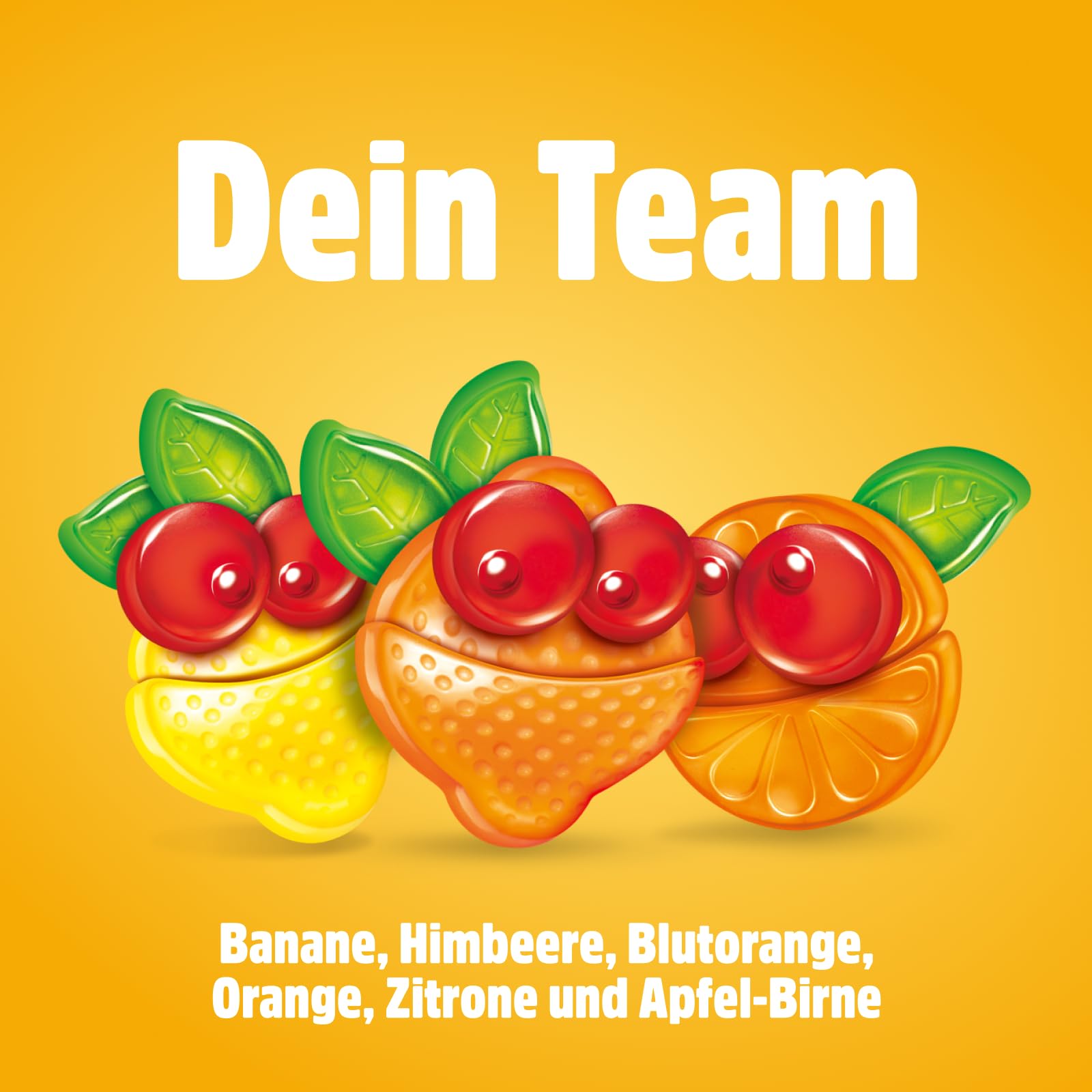nimm2 Lachgummi – 1 x 376 g Maxi Pack – Fruchtgummi mit Fruchtsaft und Vitaminen – Süßigkeit in sechs Geschmacksrichtungen