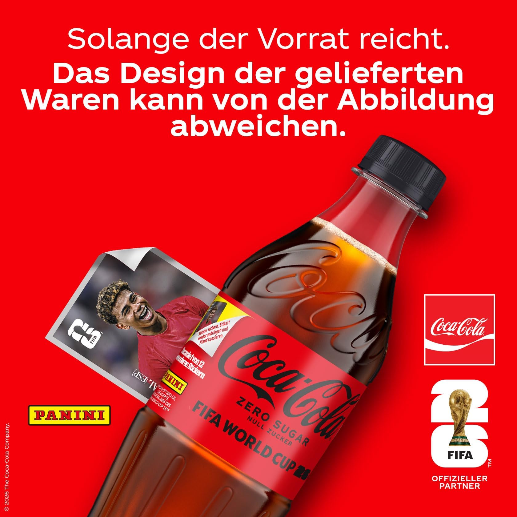 Coca-Cola Zero Sugar - koffeinhaltiges Erfrischungsgetränk mit originalem Coca-Cola-Geschmack - null Zucker und ohne Kalorien - in stylischen Einweg Flaschen (12 x 500 ml)