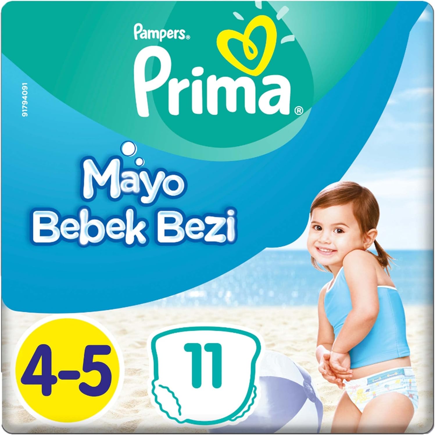 Pampers Splashers Baby Shark Limited Edition 4-5, 11, 9kg-15kg, Einweg-Schwimmwindeln, für sicheren Schutz im Wasser