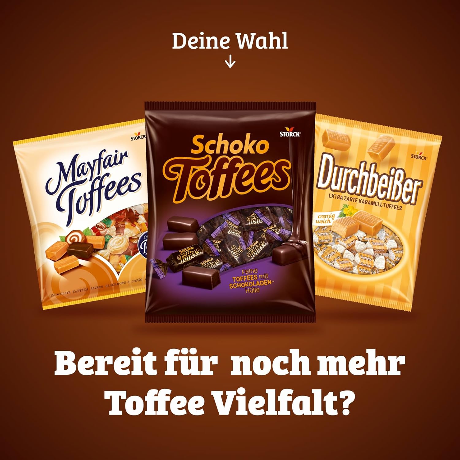 Schoko Toffees – 1 x 325 g – softe Toffee Kaubonbons mit feinherbem Schokoladenüberzug (30%) – Einzeln verpackte Süßigkeiten