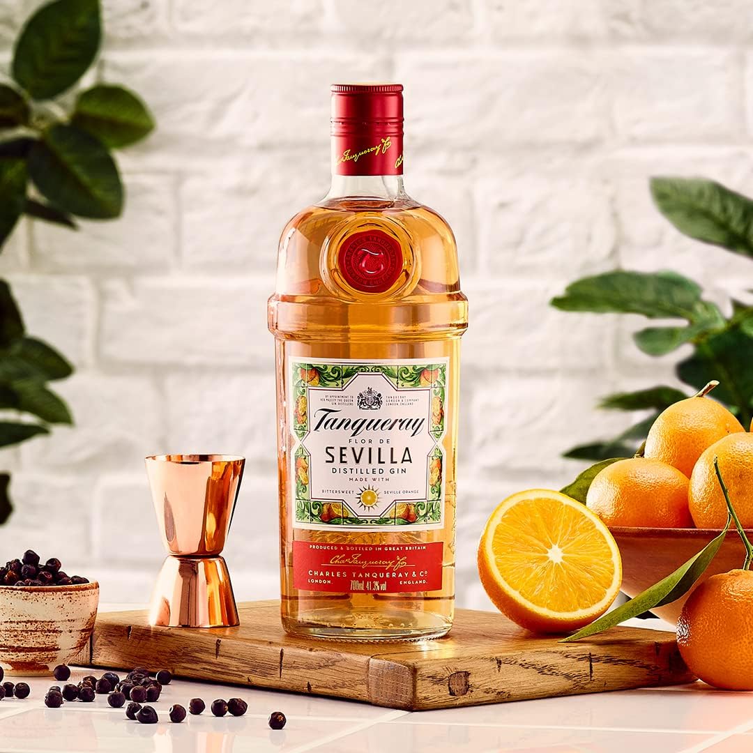 Tanqueray London Dry Gin | aromatischer Gin | 4-fach destilliert auf englischem Boden | 43,1% vol | 1000ml Einzelflasche