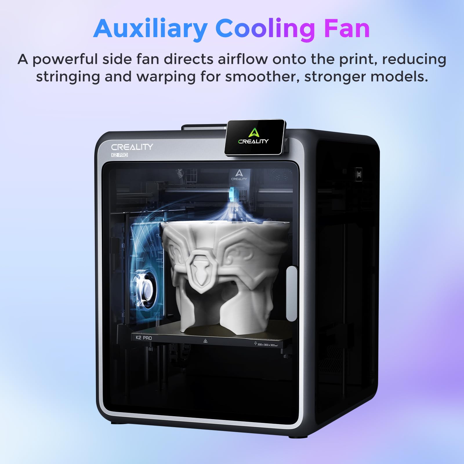 Creality Official K2 Combo(A) 3D Printer, Multi-Color Printing with CFS, 600mm/s High-Speed, AI Cameras, Full Auto-Leveling, Dual Z-Axis, 260x260x260mm Build Volume
