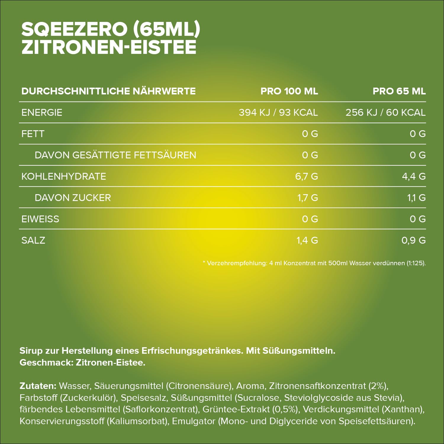 IronMaxx SqueeZero - Raspberry 65ml | Sirup, Erfrischendes Geschmackserlebnis für 8 Liter, Zuckerfrei und Kalorienfrei in 100ml verzehrfertigem Getränk