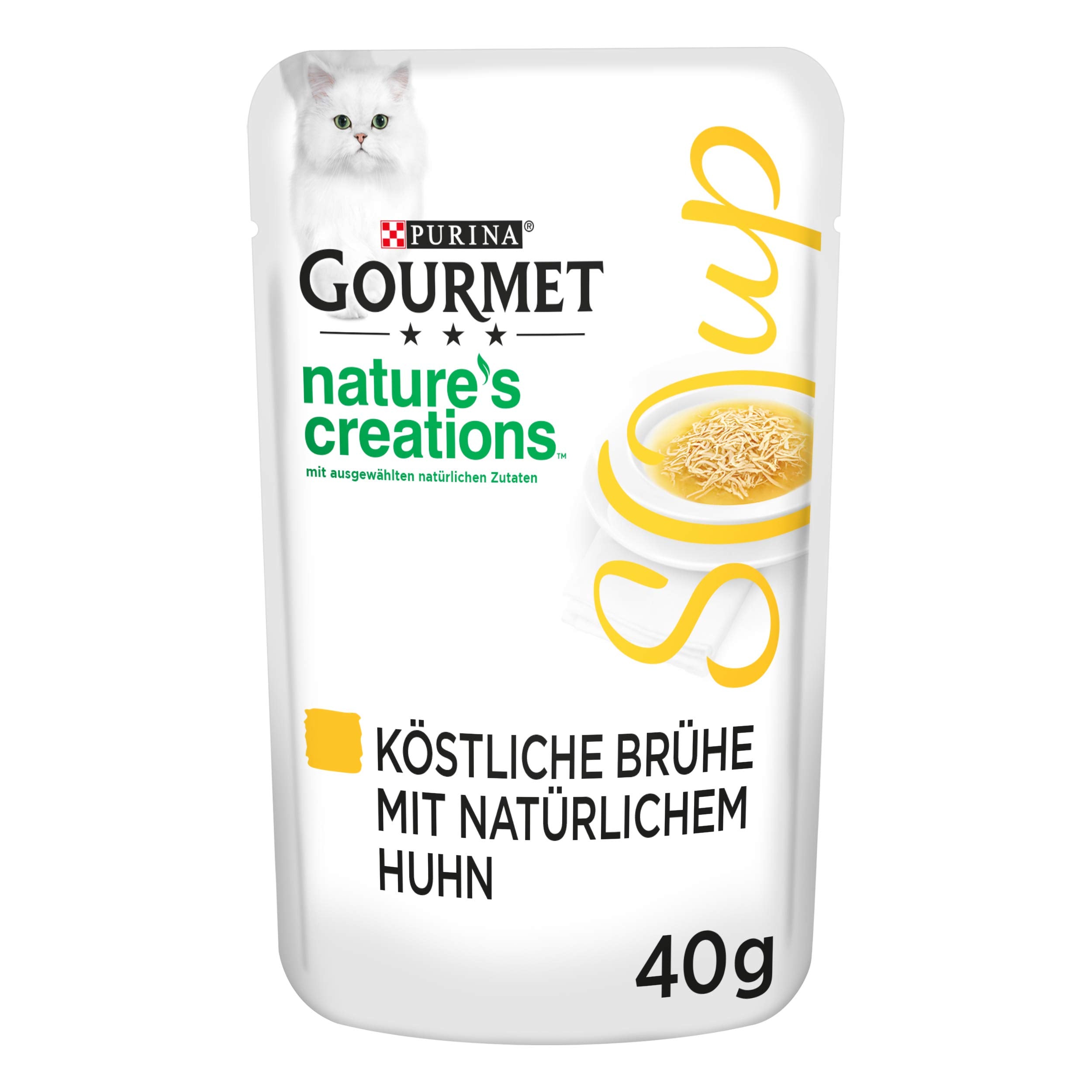 Gourmet Crystal Soup für Katzen mit naturbelassenem Thunfisch und Garnelen, 32er Pack (32 x 40g)