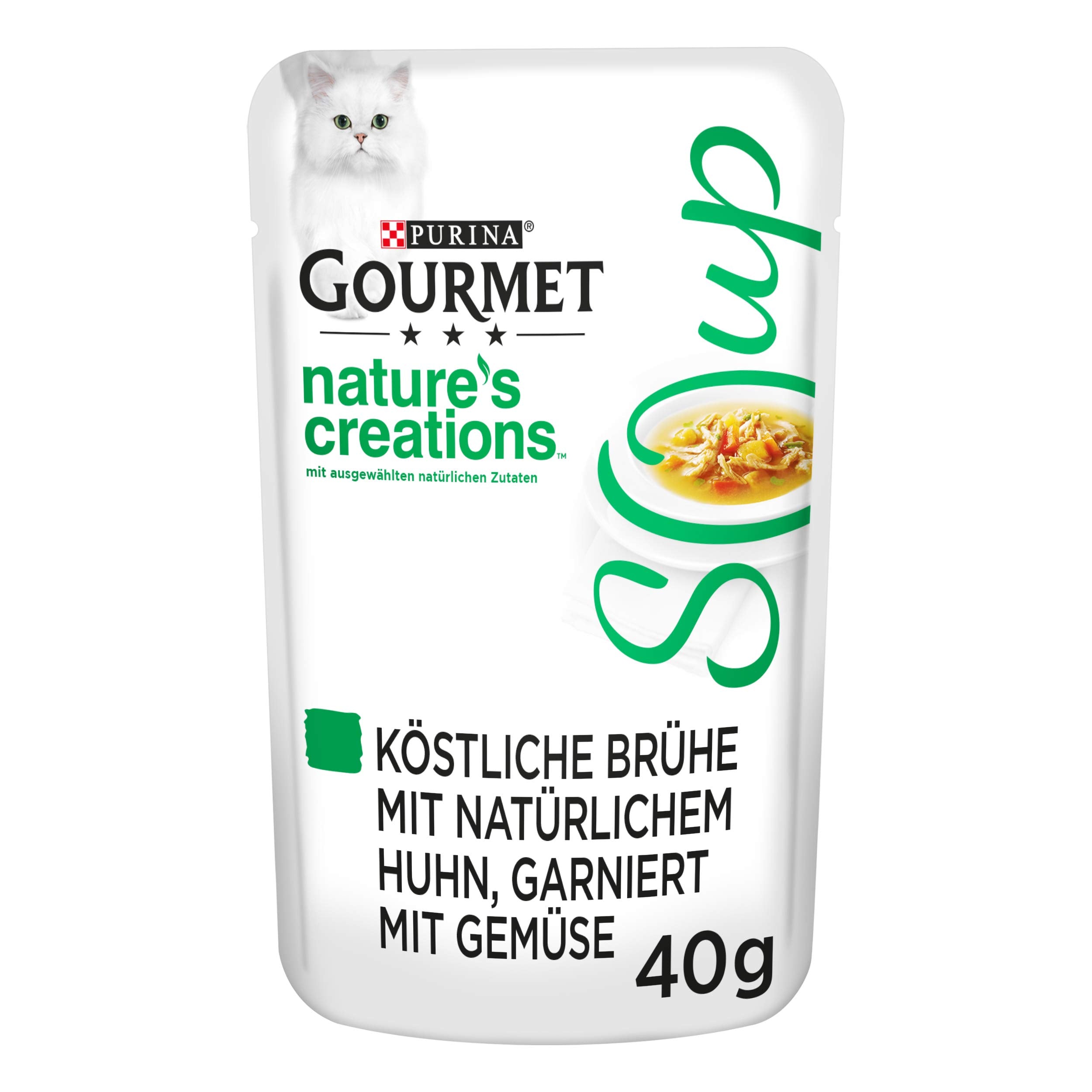 Gourmet Crystal Soup für Katzen mit naturbelassenem Thunfisch und Garnelen, 32er Pack (32 x 40g)