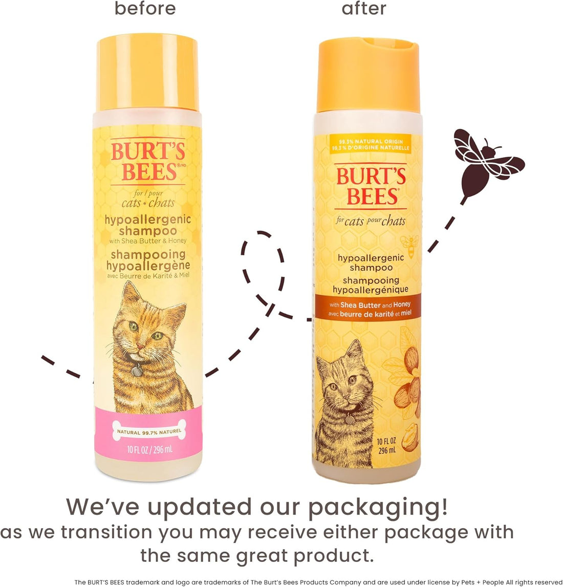 Burt's Bees Katzenshampoo, hypoallergen, mit natürlichen Inhaltsstoffen