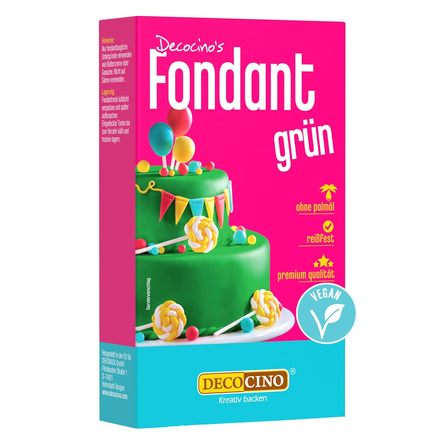 Decocino Fondant, Weiss, 250 g (1er Pack)