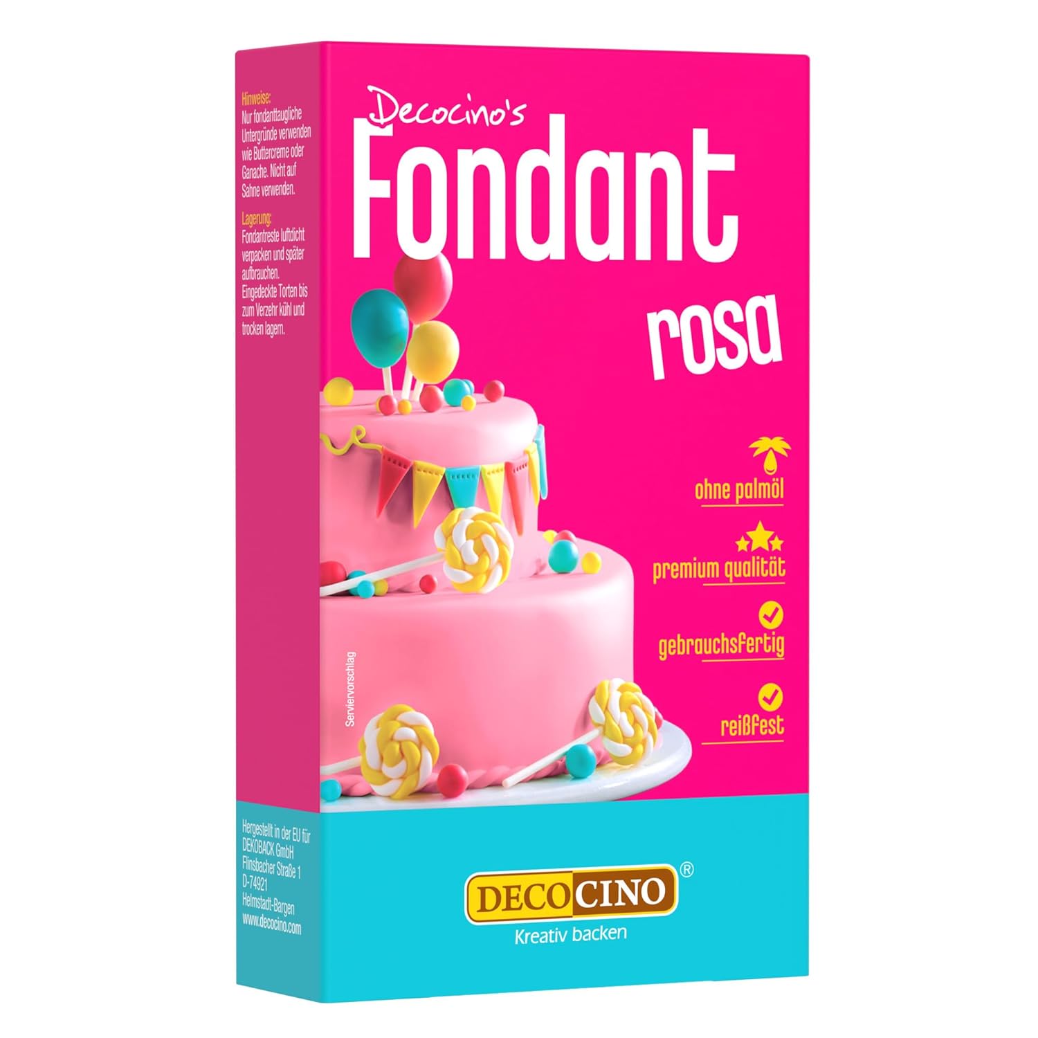 Decocino Fondant, Weiss, 250 g (1er Pack)