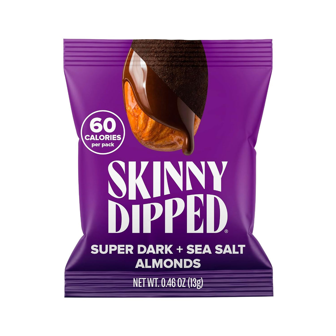 SkinnyDipped Snack Attack Minis Almond Variety Pack, Healthy Snack, Plant Protein, Gluten Free, 0.46 oz Mini Bags, Pack of 25