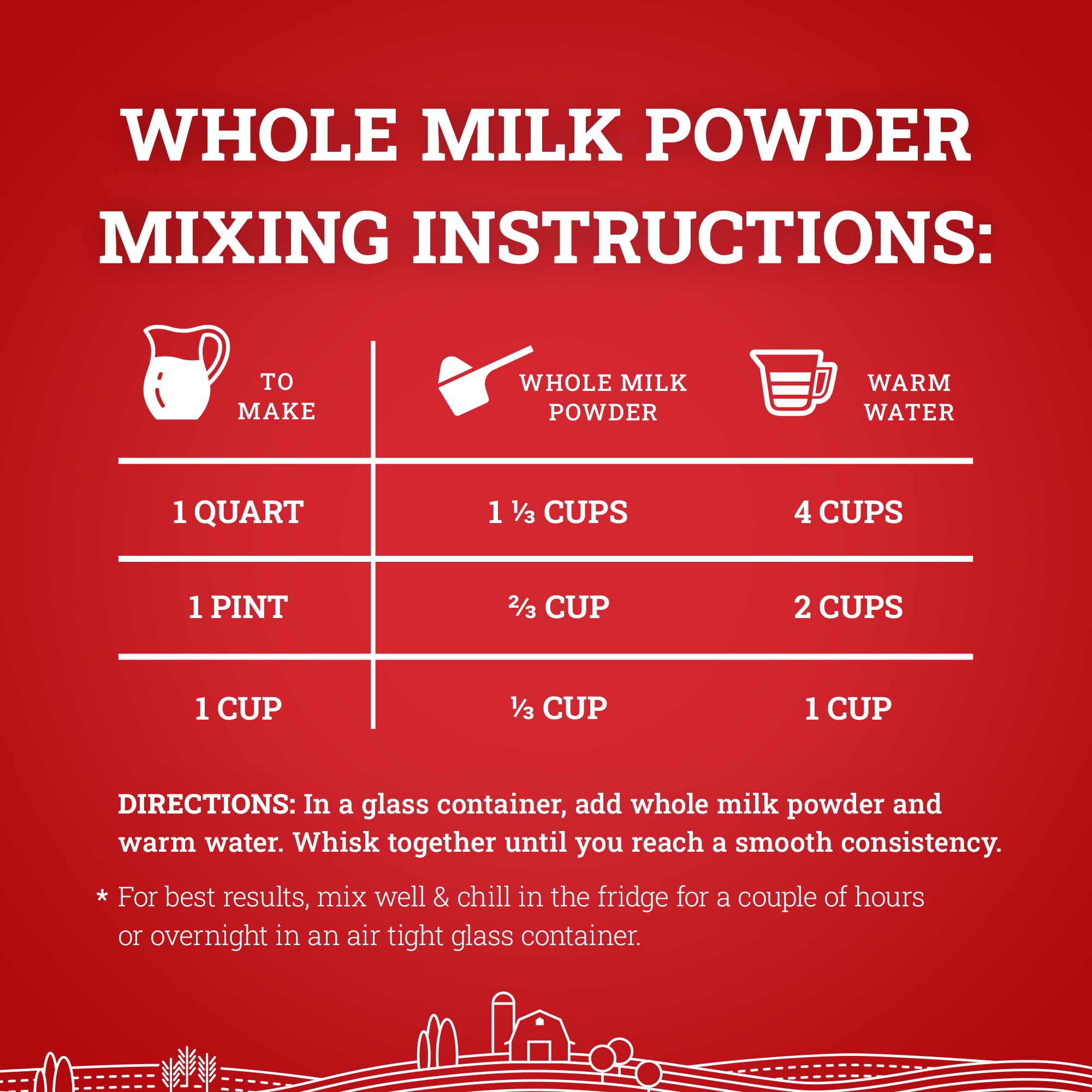 Hoosier Hill Farm Whole Milk Powder, 6LB (Pack of 1)