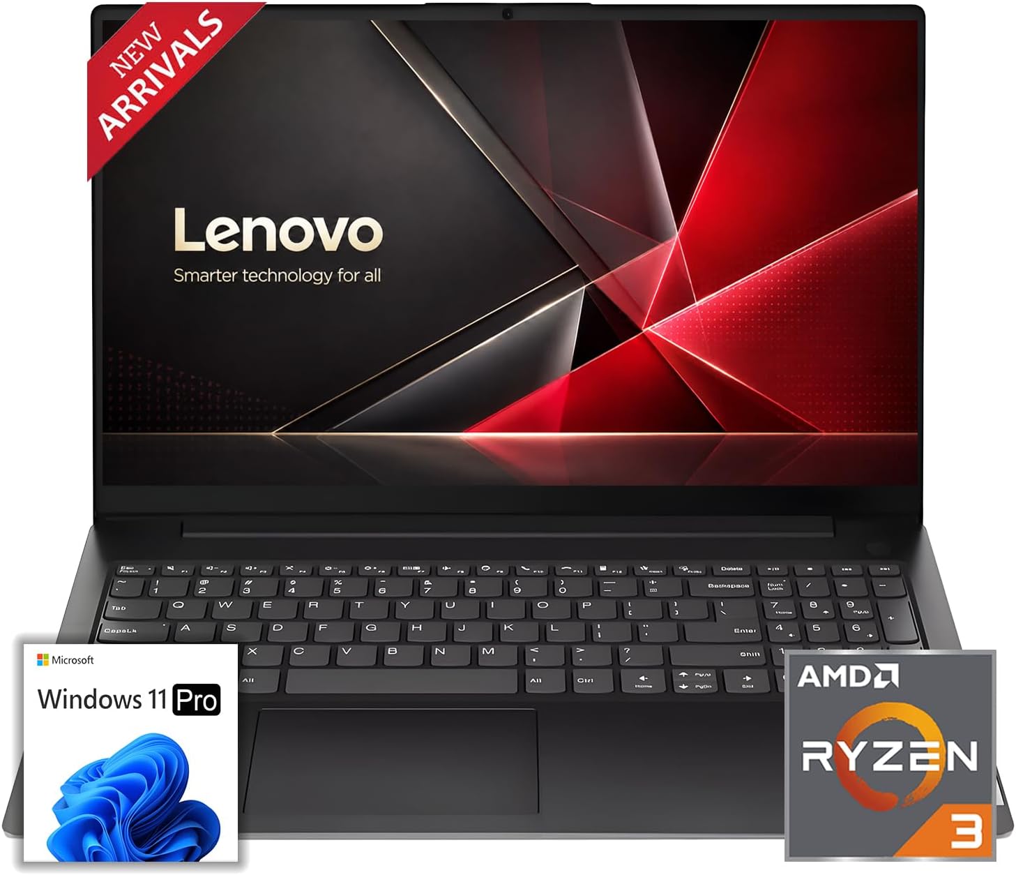 Lenovo New V15 Business Laptop(2026-2027 Edition), Powerful AMD Ryzen 3 7320U(Beats i7-1065G7) CPU, 16GB DDR5, 2TB PCIe, 15.6" FHD Display, 14.5-Hour Battery Life, Windows 11 Pro with MS 365 for Web