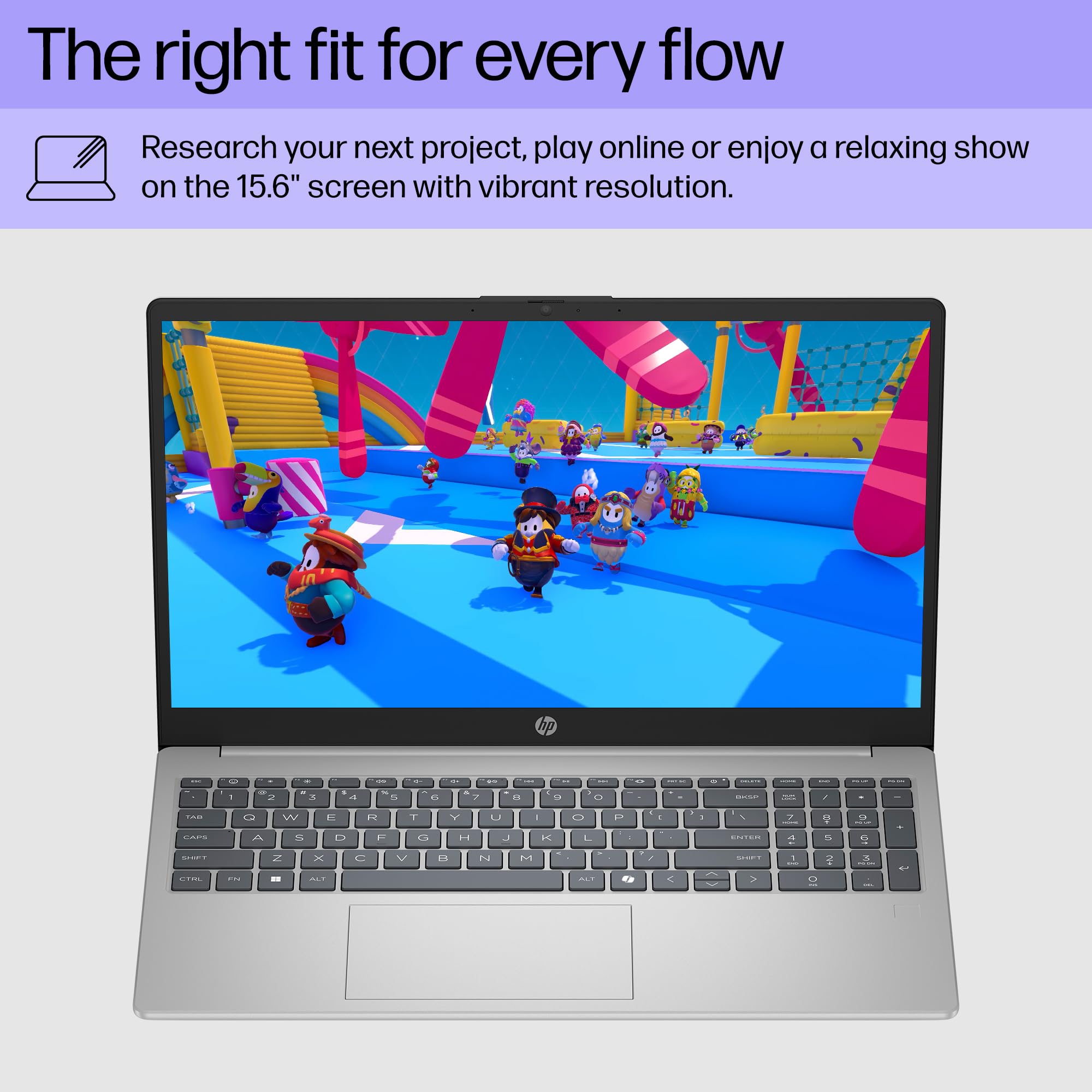 HP 15.6 inch Laptop, HD Touchscreen Display, AMD Ryzen 3 7320U, 8 GB RAM, 128 GB SSD, AMD Radeon Graphics, Windows 11 Home in S Mode, Natural Silver, 15- fc0099nr