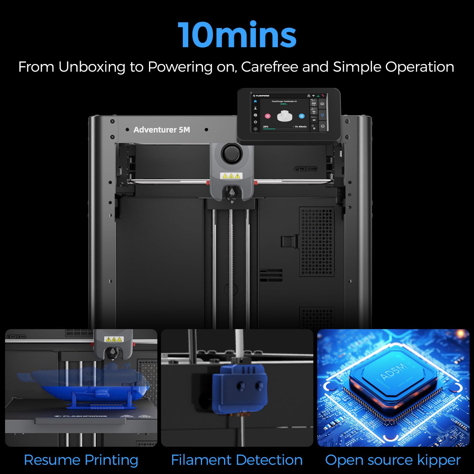 FLASHFORGE Adventurer 5M 3D Printer