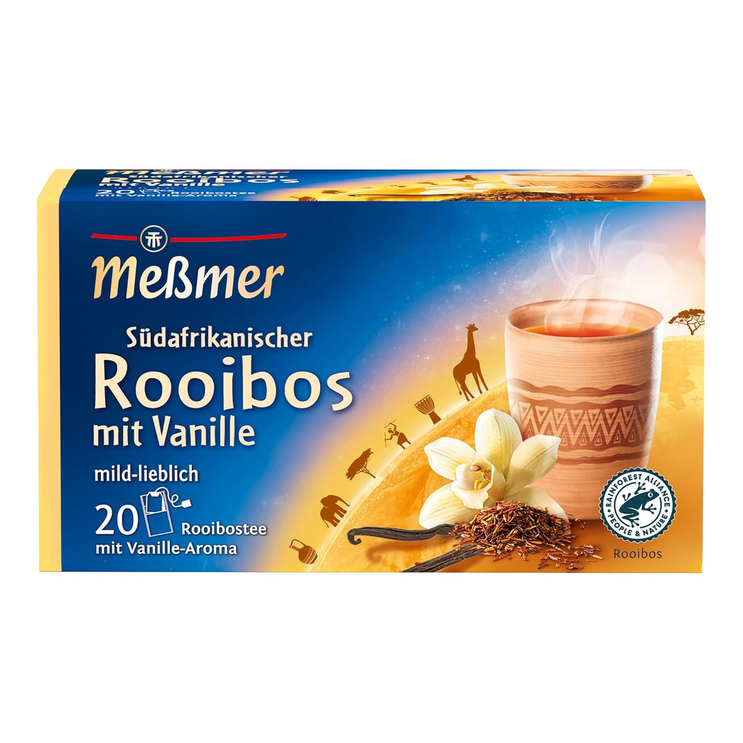 Meßmer Ländertee | Italienische Limone | Früchtetee mit Zitronen-Aroma | 20 Teebeutel | süß-spritzig