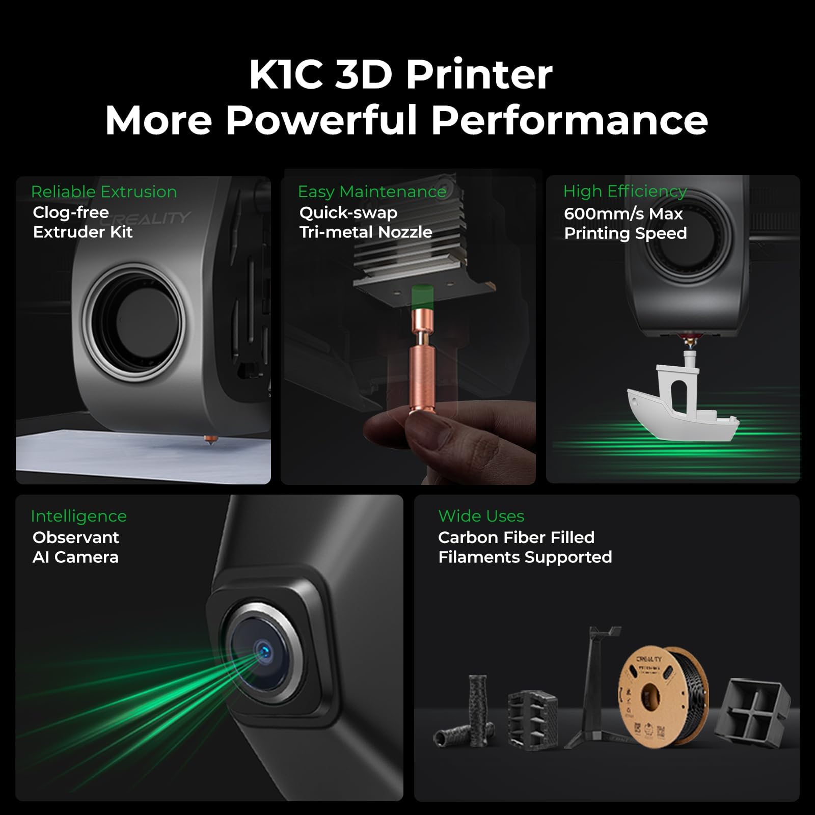 Creality K2 Pro Combo (A) 3D Printer, Multicolor Color Printing with CFS, 600mm/s High-Speed, Dual AI Camera, Active Chamber Heating, Auto Leveling, Large Build Volume 300×300×300mm